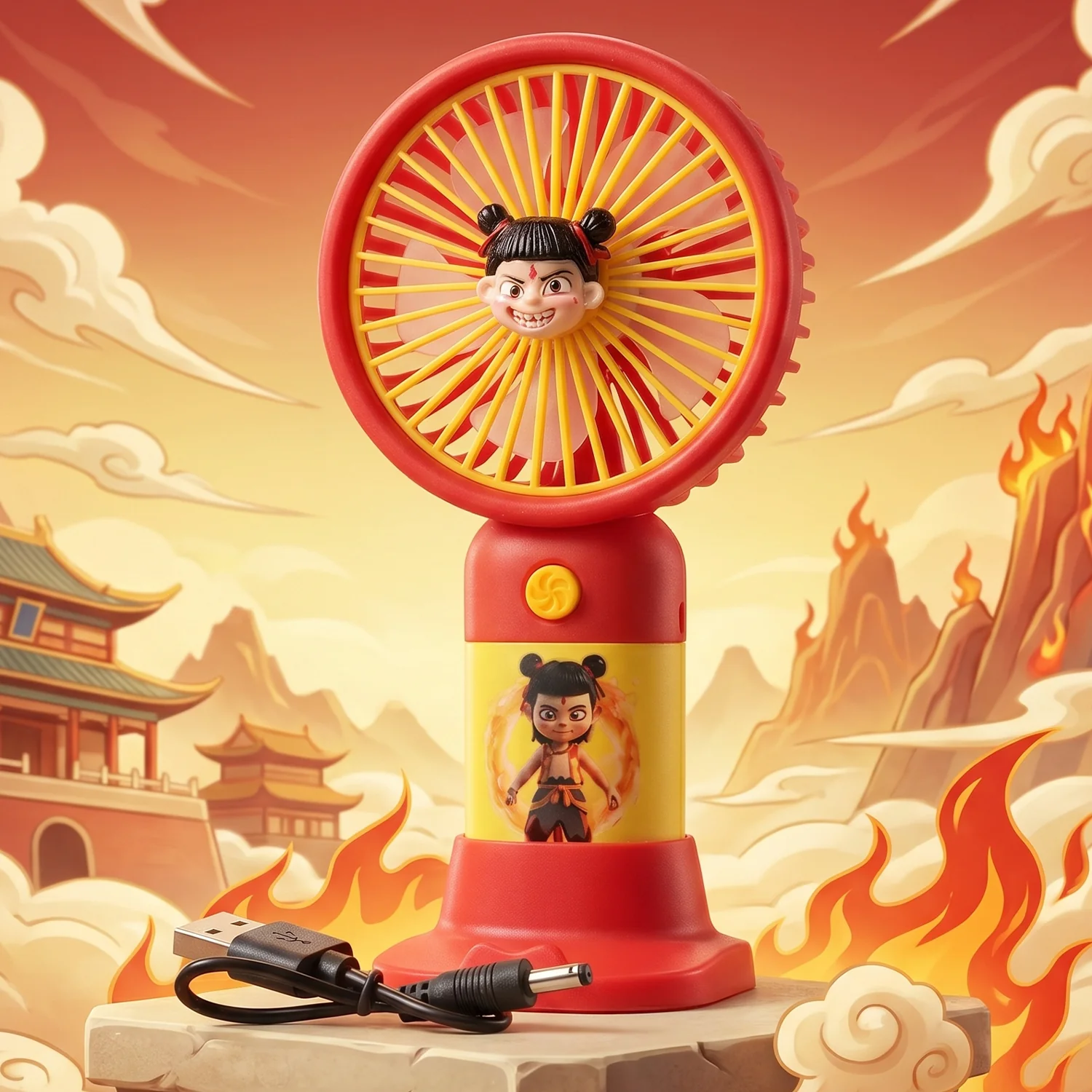 Cute Cartoon Character Portable Mini Fan (1 Pc) - Image 8