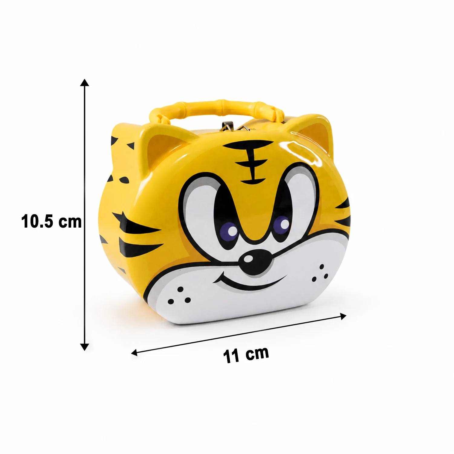 Cute Cartoon Design Metal Piggy Bank with Lock and Key (1 Pc Mix Design) - Image 8