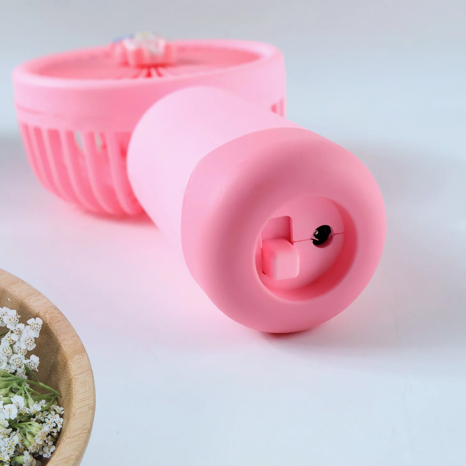 Cute Cartoon Design Rechargeable Mini Handheld Fan (1 Pc) - Image 7
