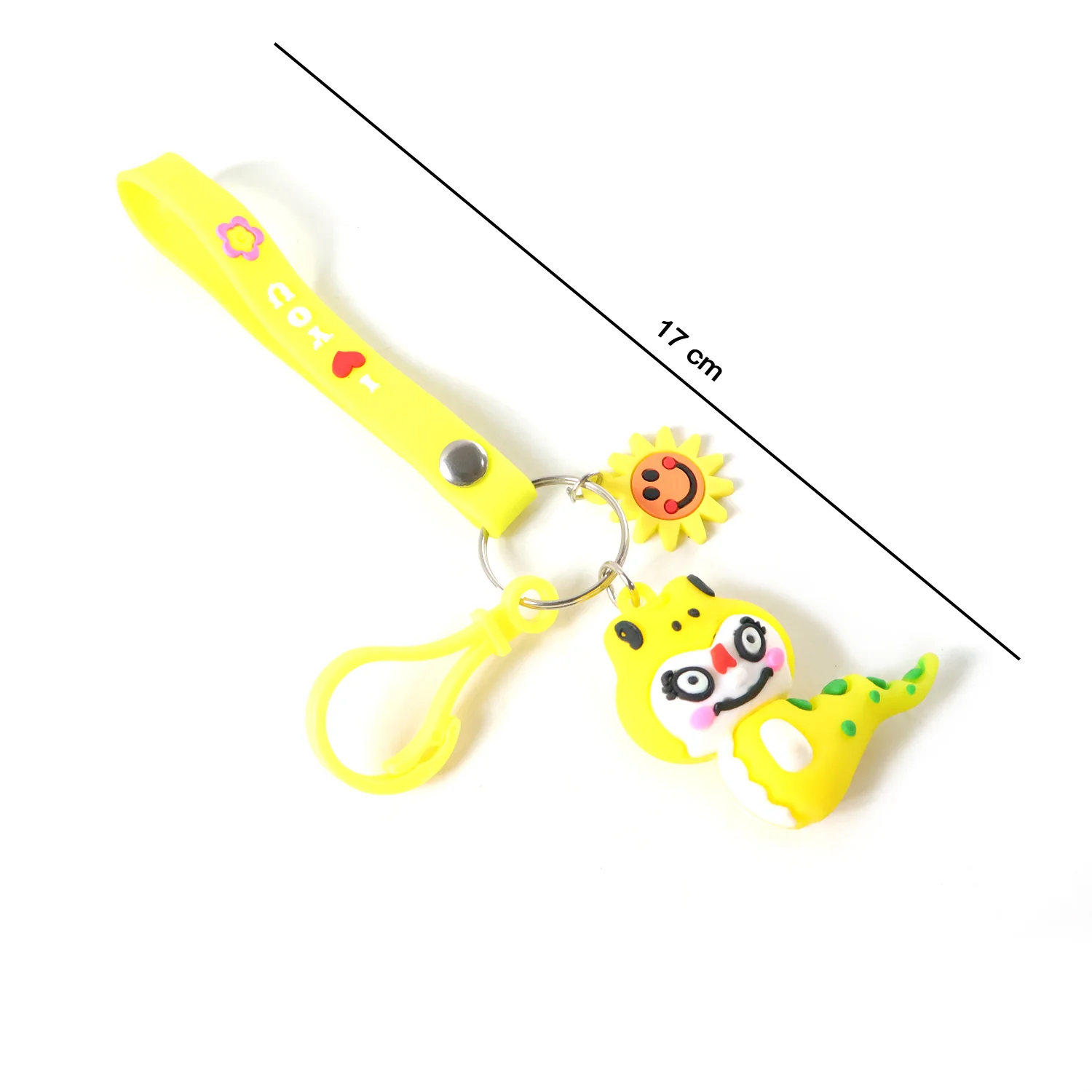 Cute Cartoon Dinosaur Style Keychain with Strap and Decorative Charm (1 Pc) - Image 6