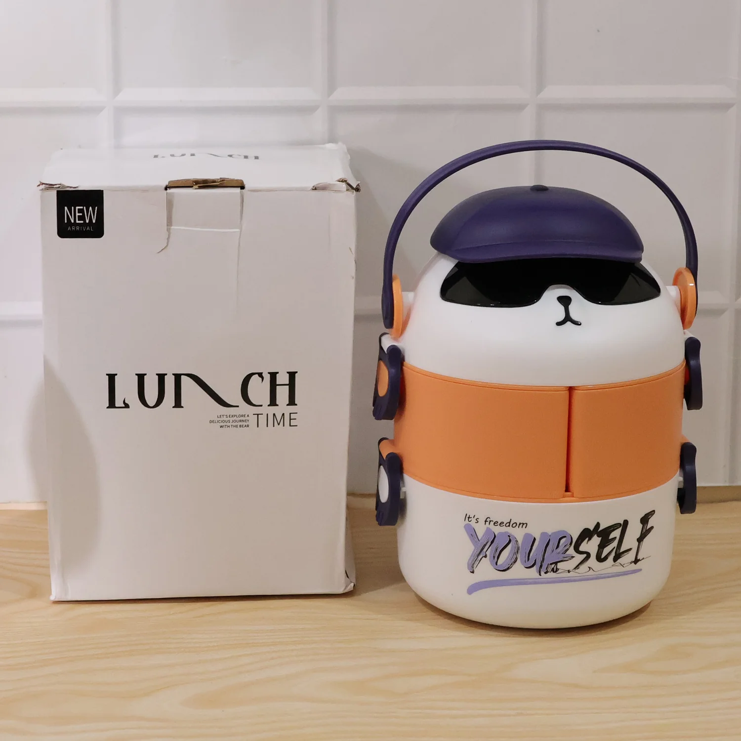 Cute Cartoon Double Layer Lunch Box (1 Pc) - Image 10