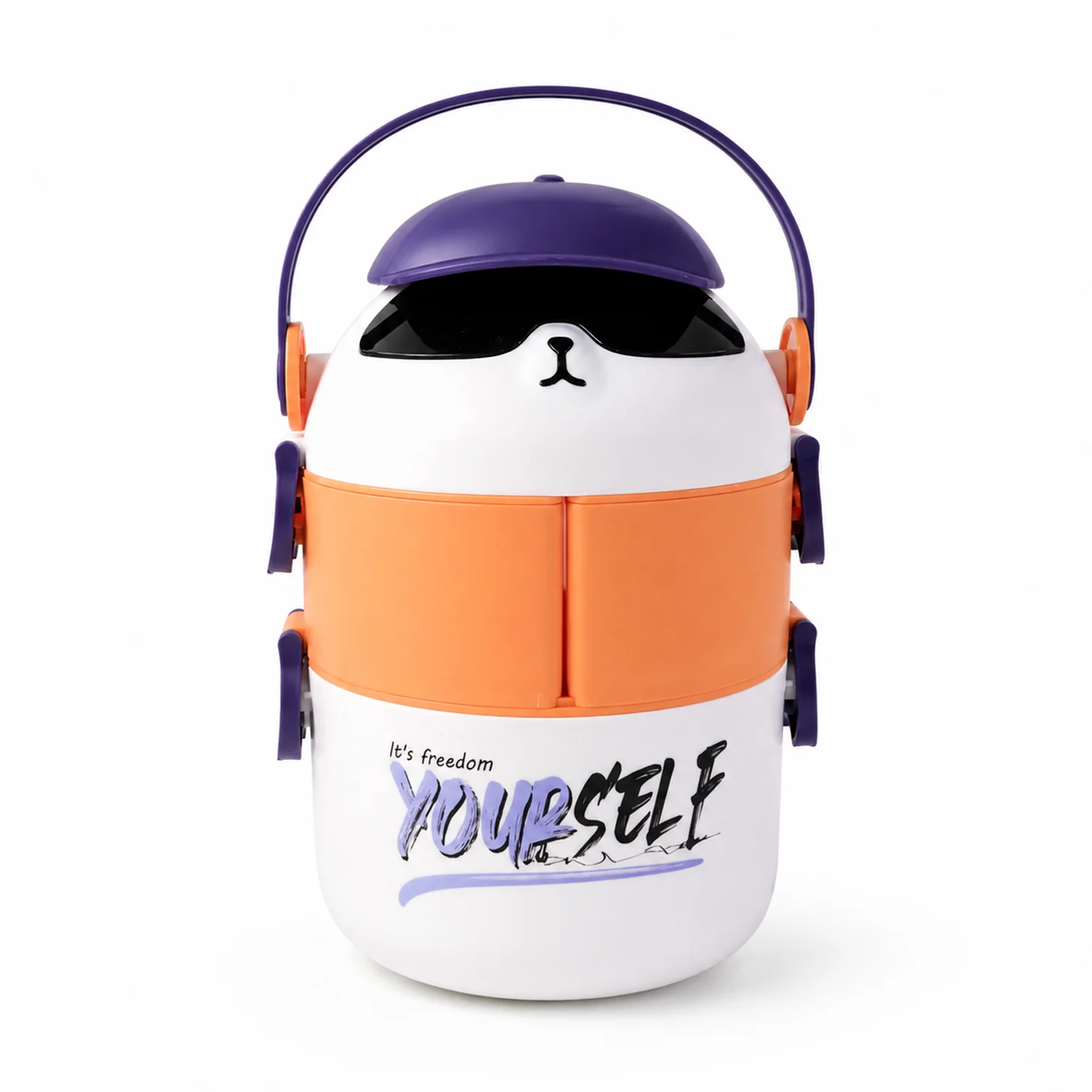 Cute Cartoon Double Layer Lunch Box (1 Pc) - Image 4