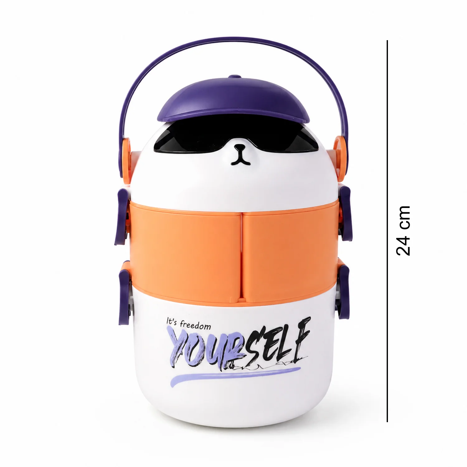 Cute Cartoon Double Layer Lunch Box (1 Pc) - Image 6