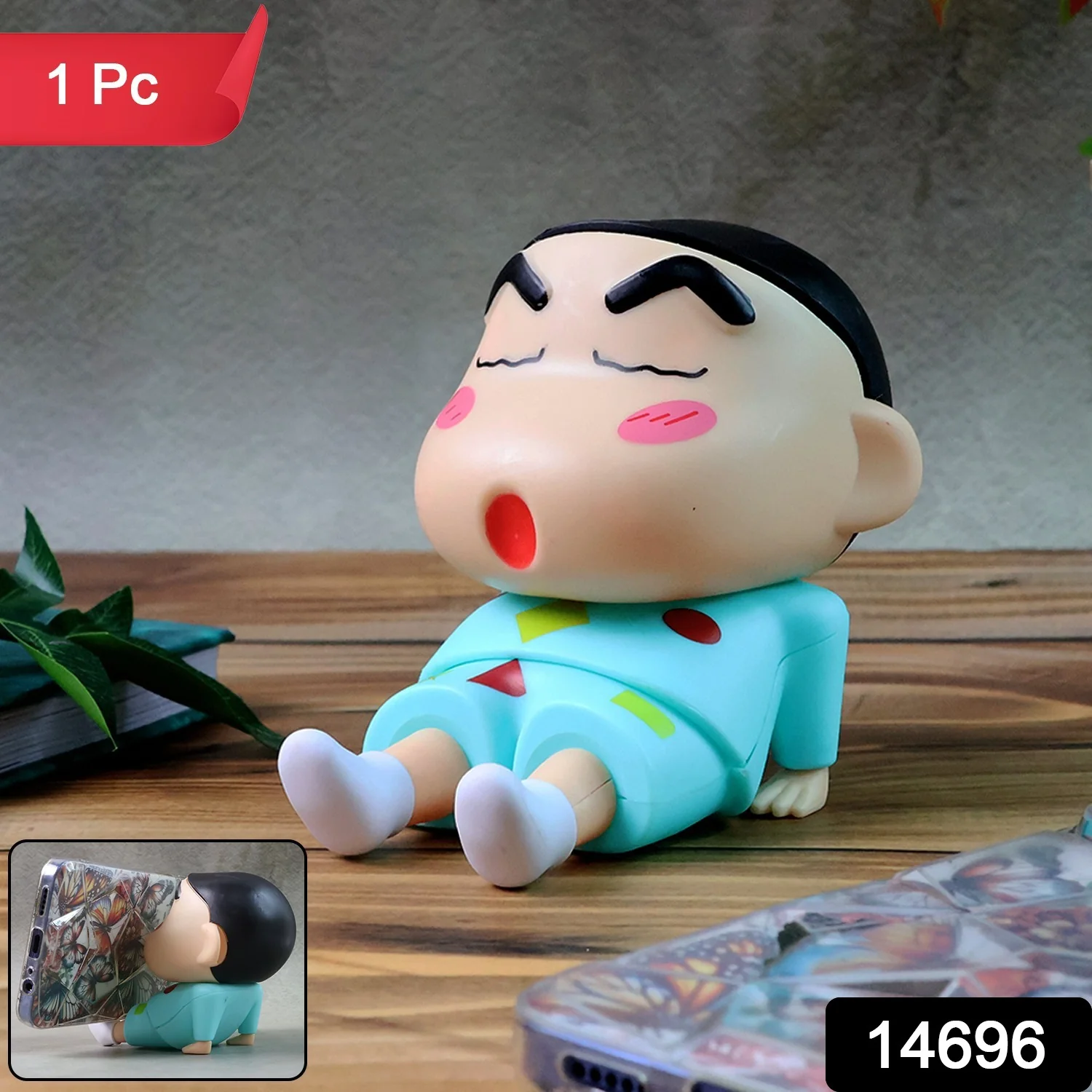 Cute Cartoon Figurine Mobile Phone Stand - (1 Pc) - Image 2