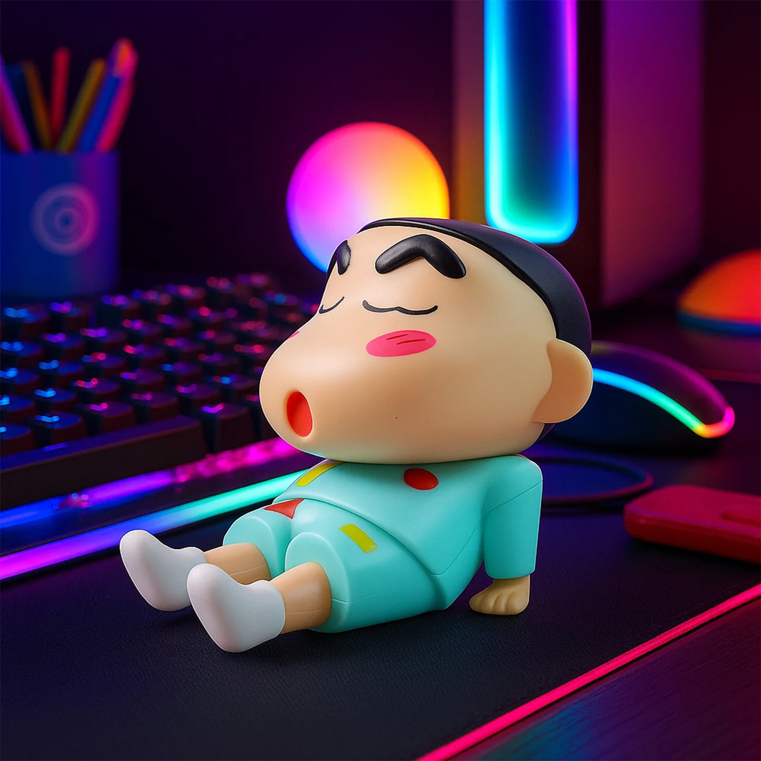 Cute Cartoon Figurine Mobile Phone Stand - (1 Pc) - Image 3