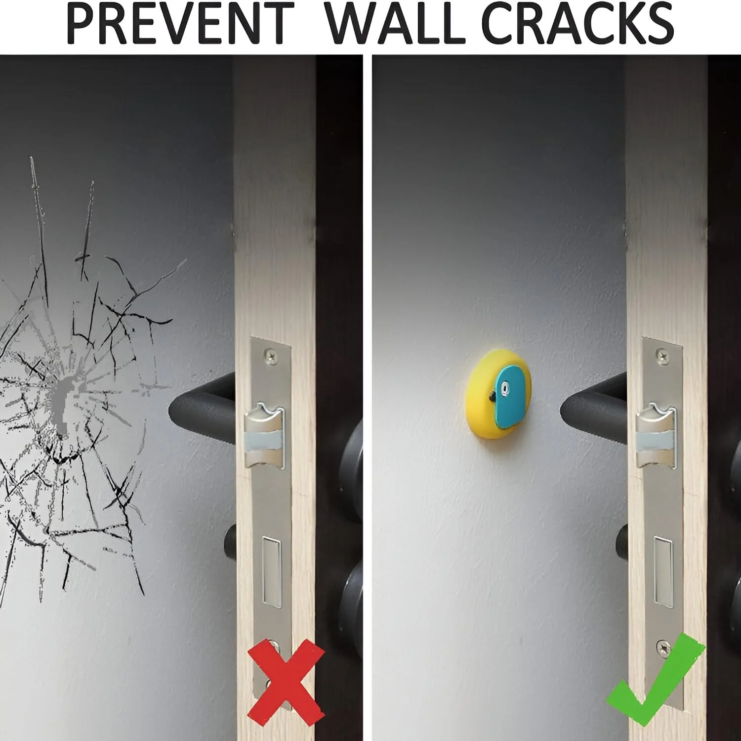 Cute Cartoon & Fruit Design Wall Door Stopper Bumper  (1 Pc, Mix Design) - Image 6