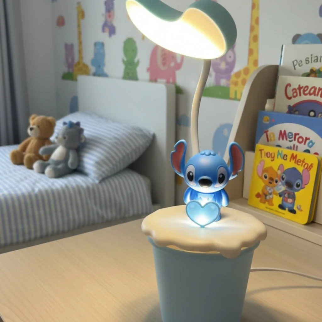 Cute Cartoon LED Desk Lamp for Kids Room, Study Night Light with Soft Glow - Image 2