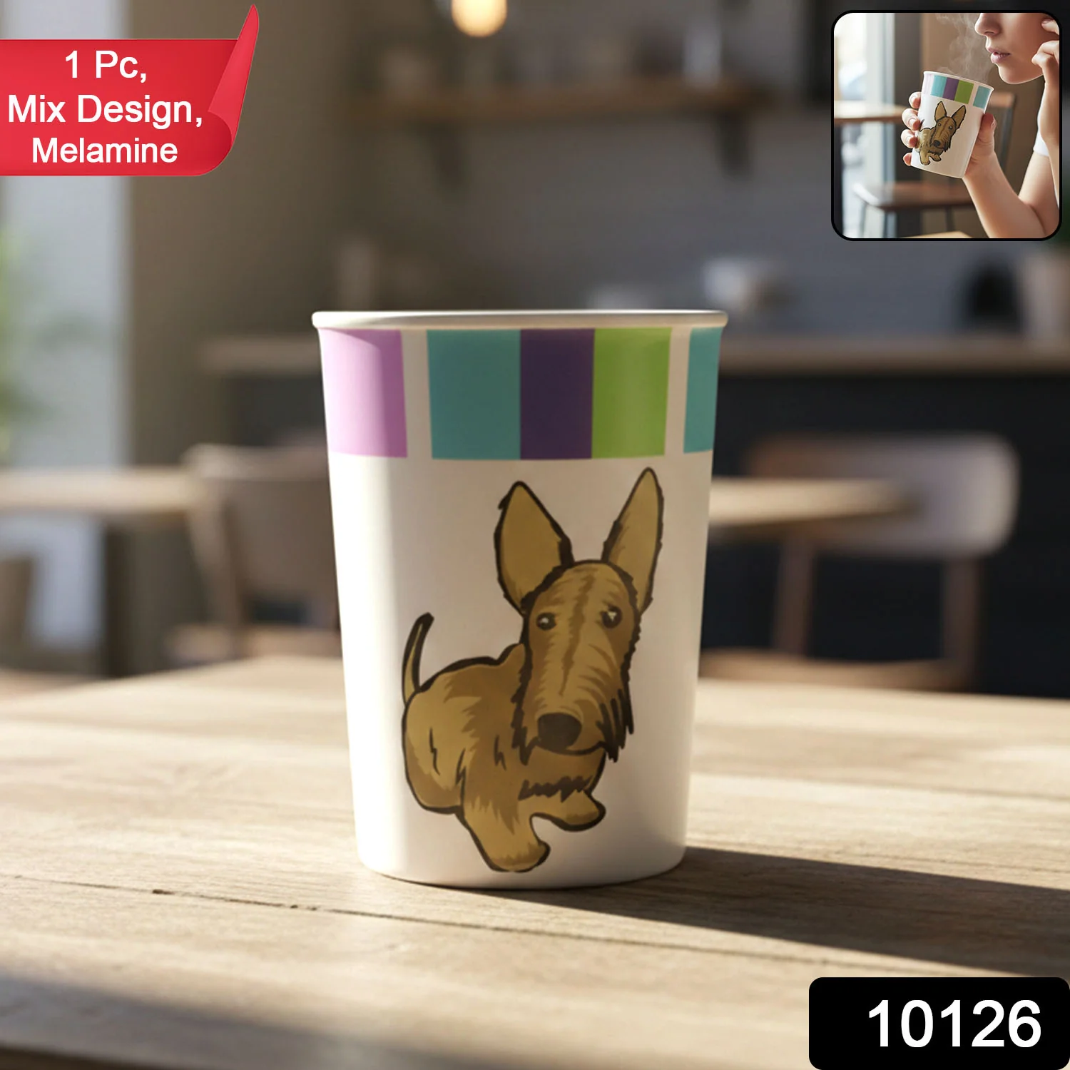 Cute Cartoon Melamine Drinking Glass (Approx 250ML / 1 Pc) - Image 2