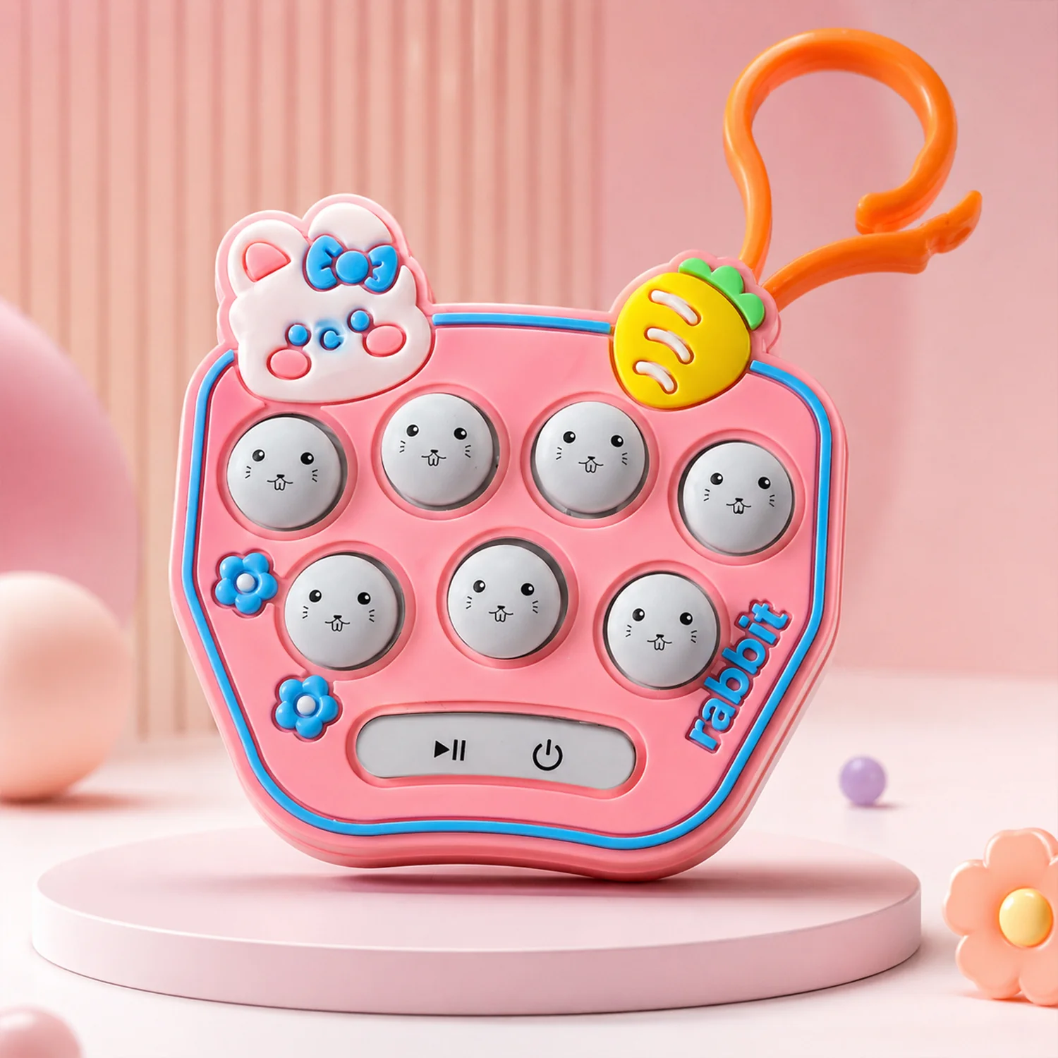 Cute Cartoon Music Push Button Toy Keychain with Sound (1 Pc, Mix Design) - Image 3
