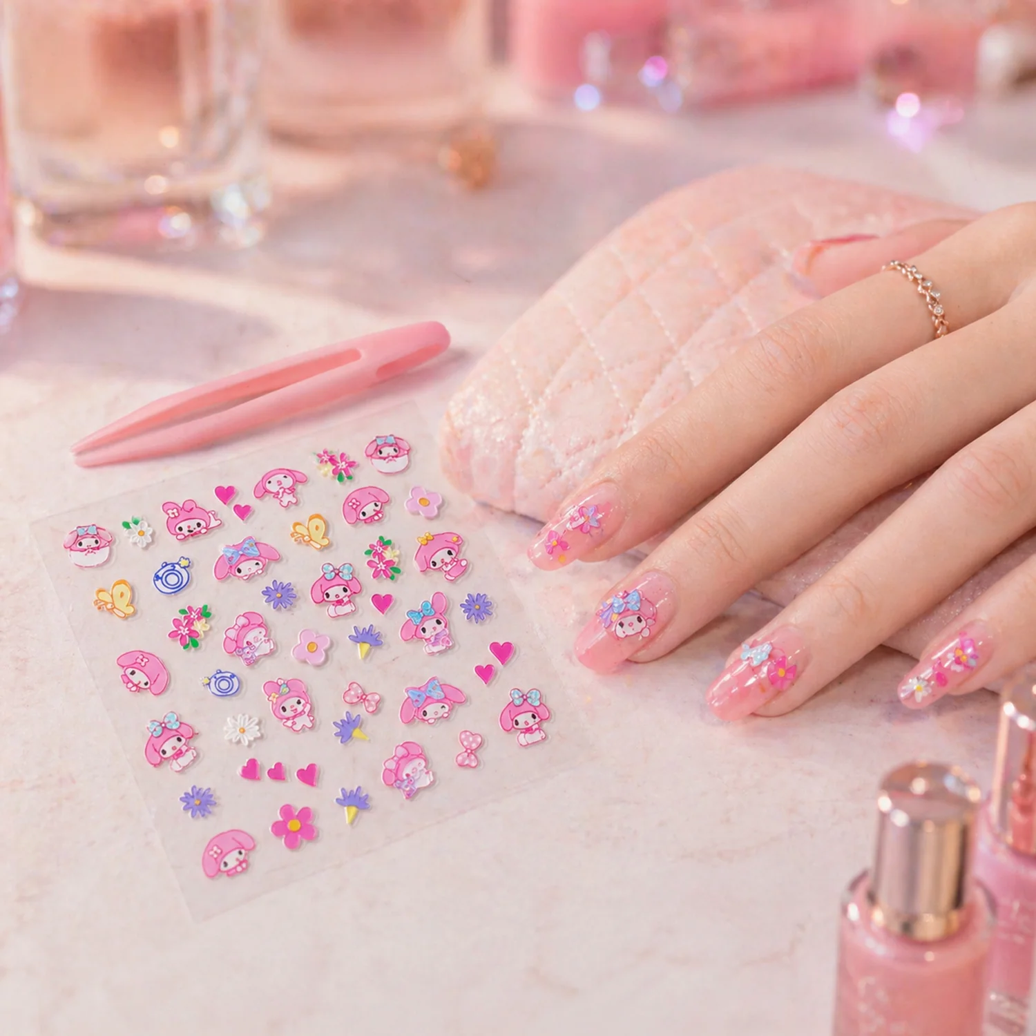 Cute Cartoon Nail Art Sticker Set (1 Set) - Image 5