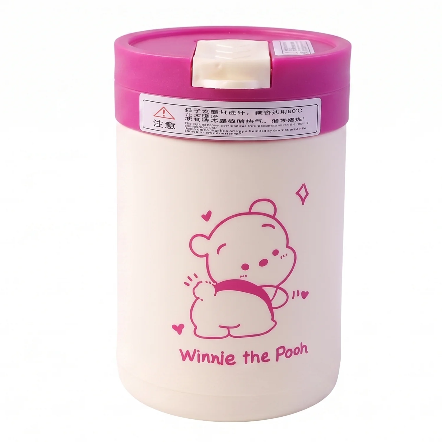 Cute Cartoon Printed Glass Tumbler with Lid and Straw (400 ML) - Image 4