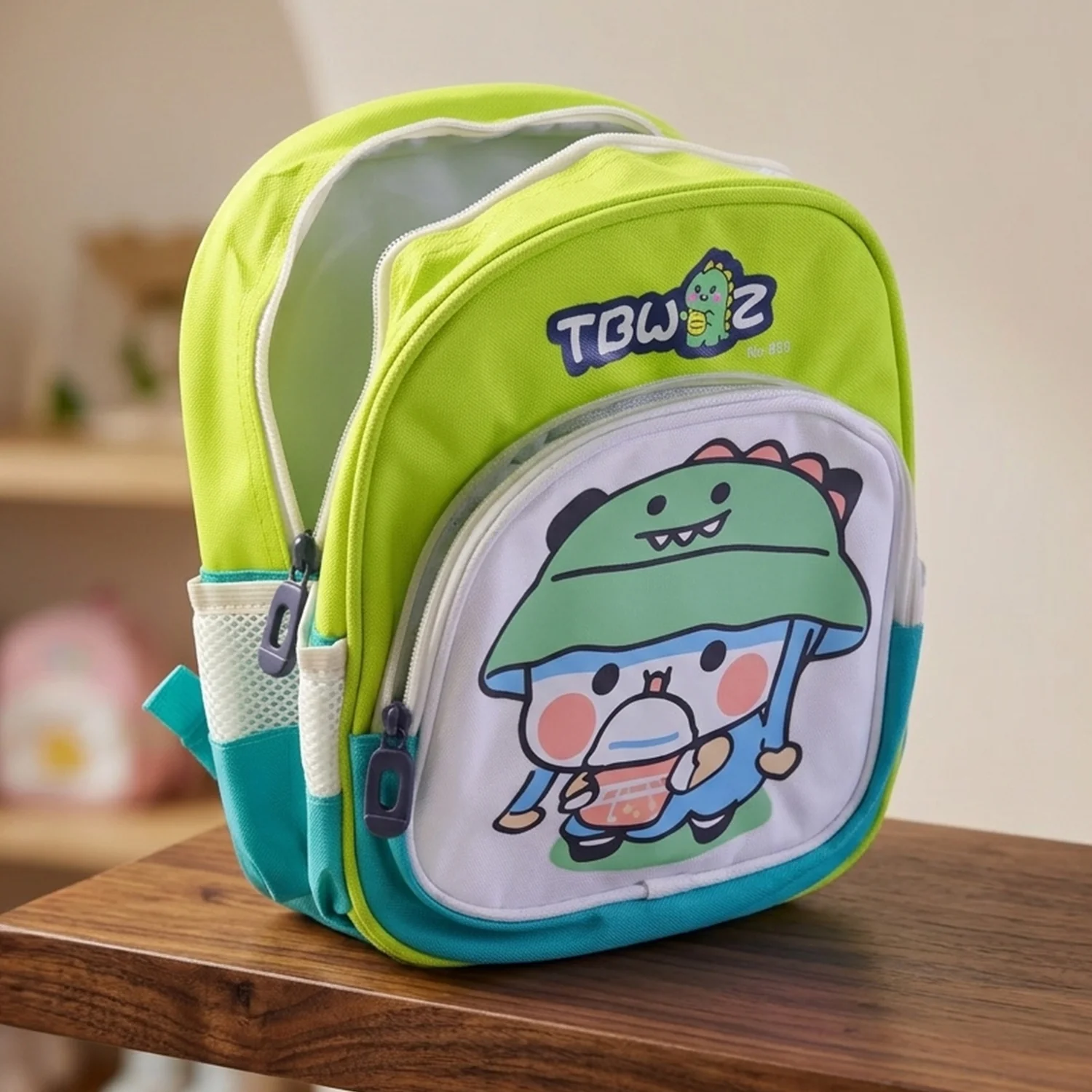 Cute Cartoon Printed Kids Sling Backpack Lightweight School Bag (28x23 Cm) - Image 7