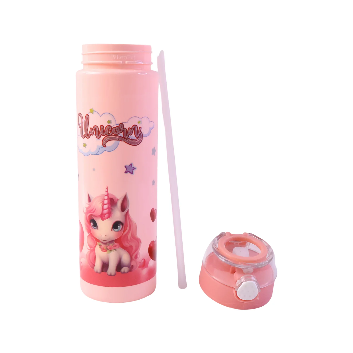 Cute Princess Printed Kids Water Bottle with Flip Top & Lid Straw - Image 5