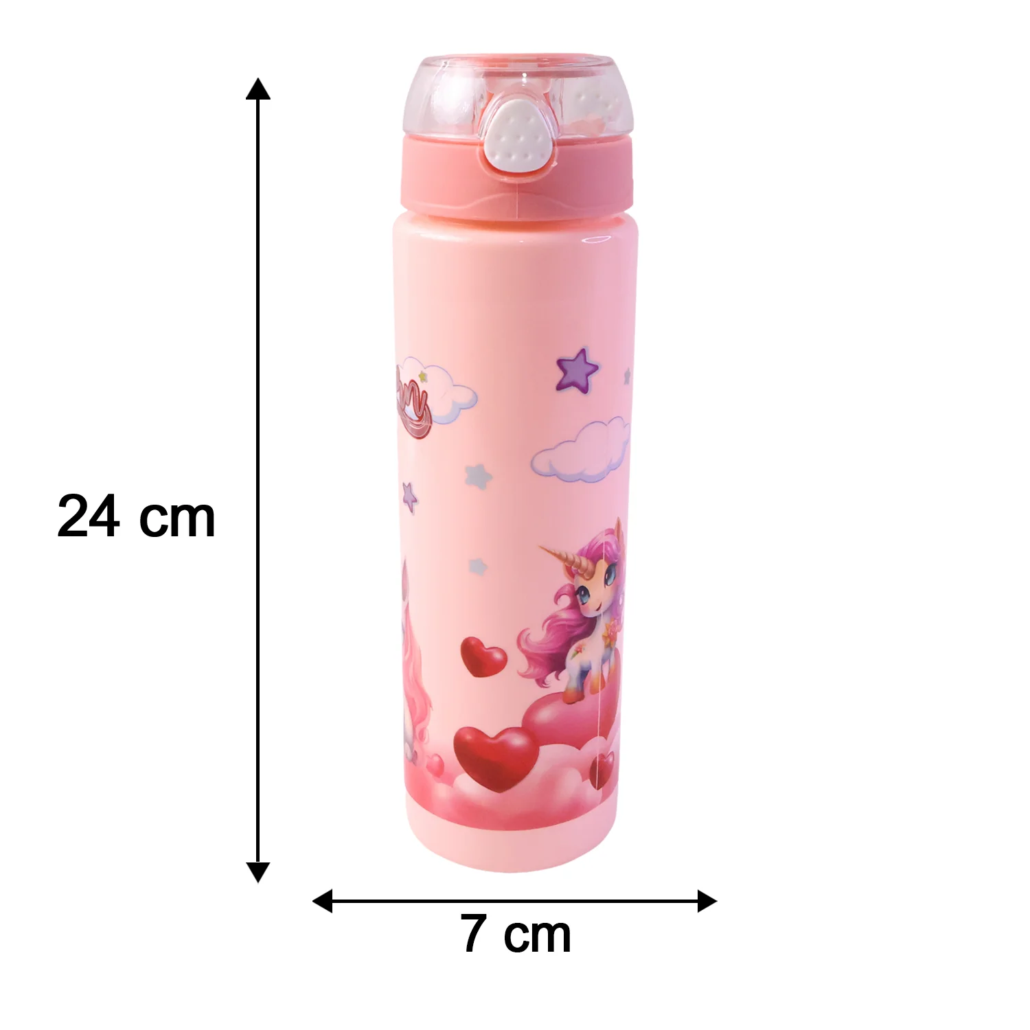 Cute Princess Printed Kids Water Bottle with Flip Top & Lid Straw - Image 6