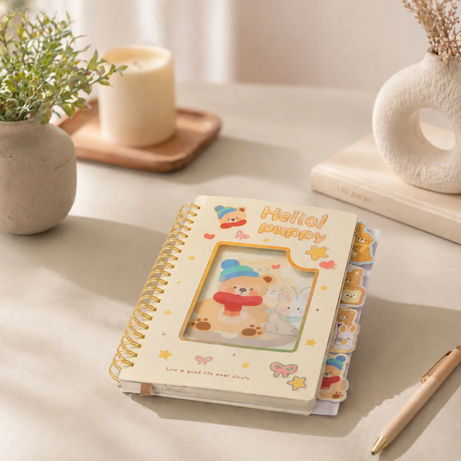 Cute Cartoon Printed Spiral Diary Notebook (54x196 MM) - Image 6
