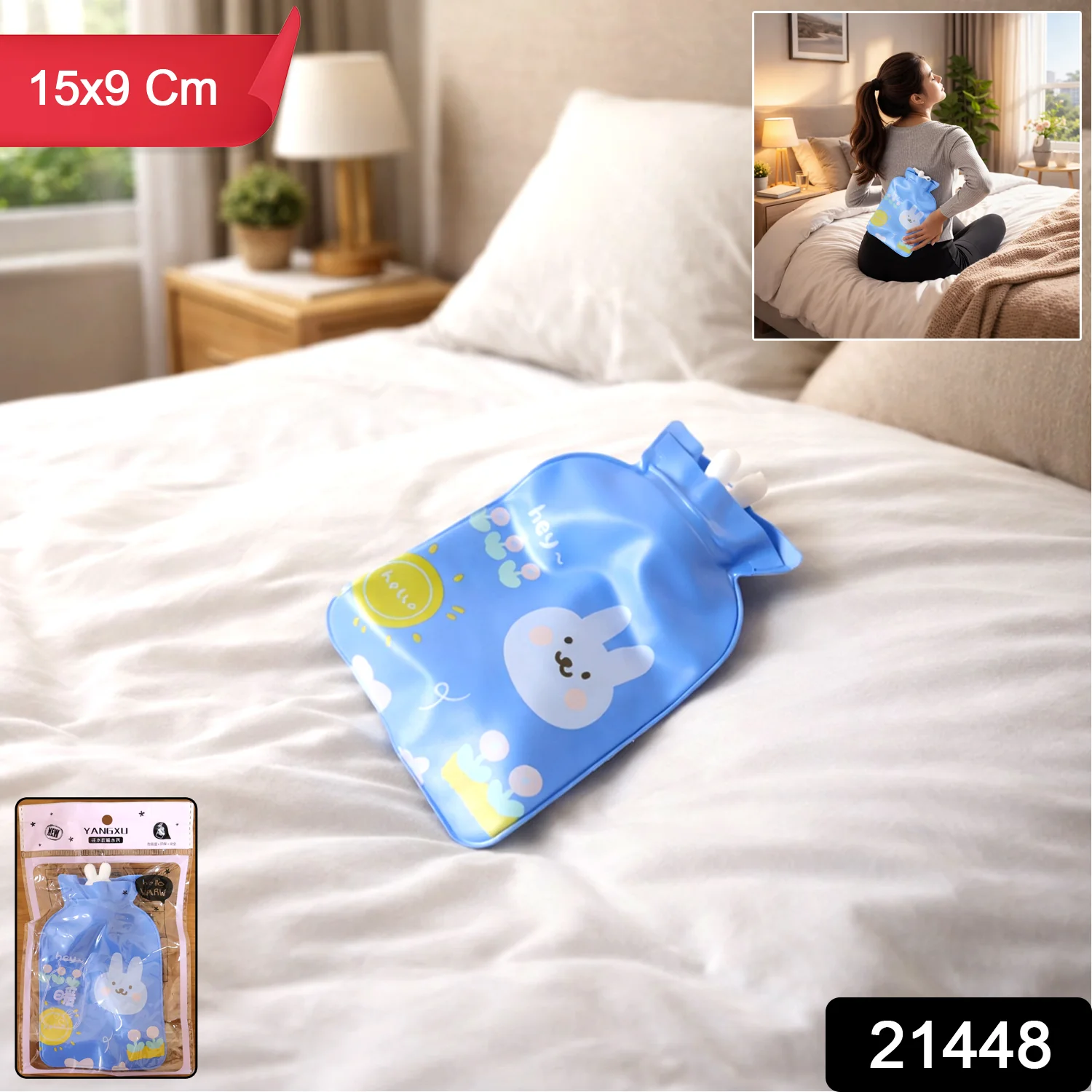 Cute Cartoon Reusable Hot and Cold Water Bag (1 Pc, 15x9 Cm) - Image 2