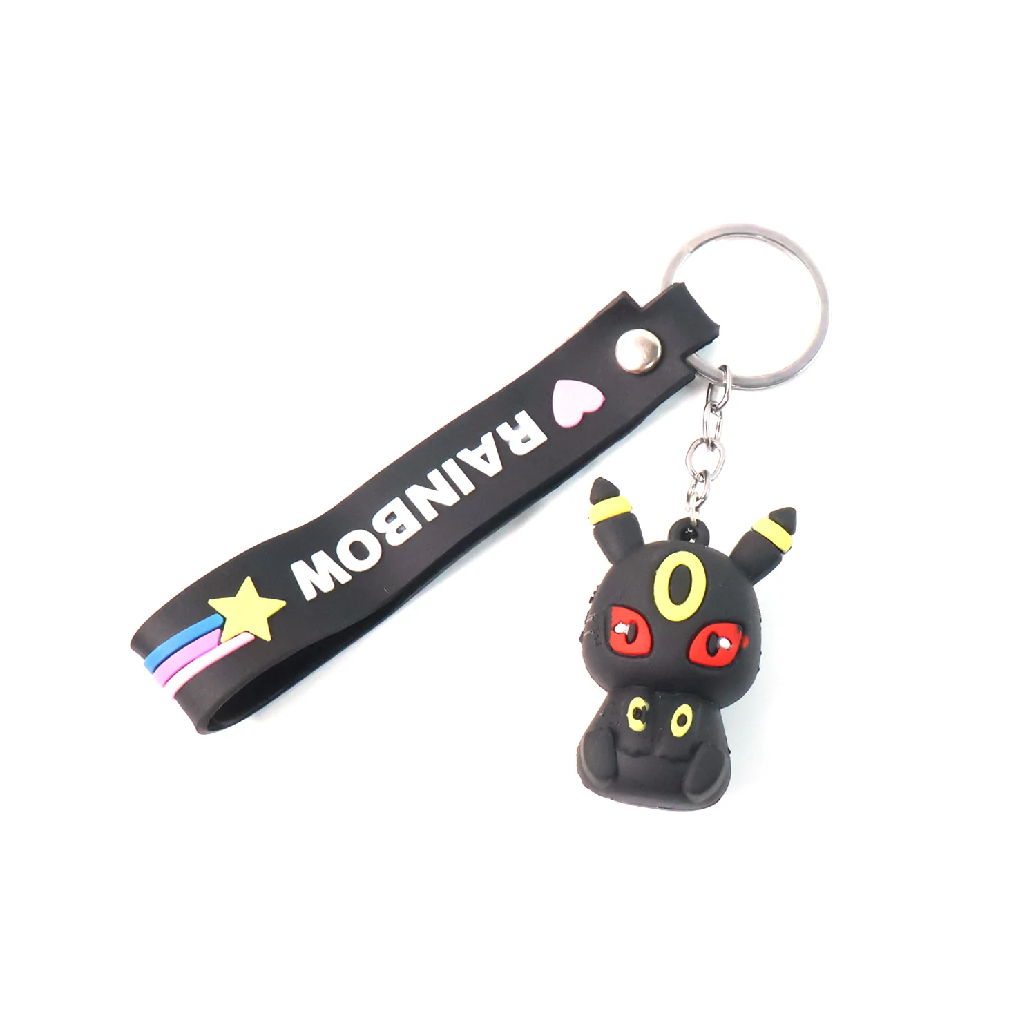 Cute Cartoon Silicone 3D Key Chain with Metal Hook & Strap (Pack of 1 / Mix Design) - Image 5