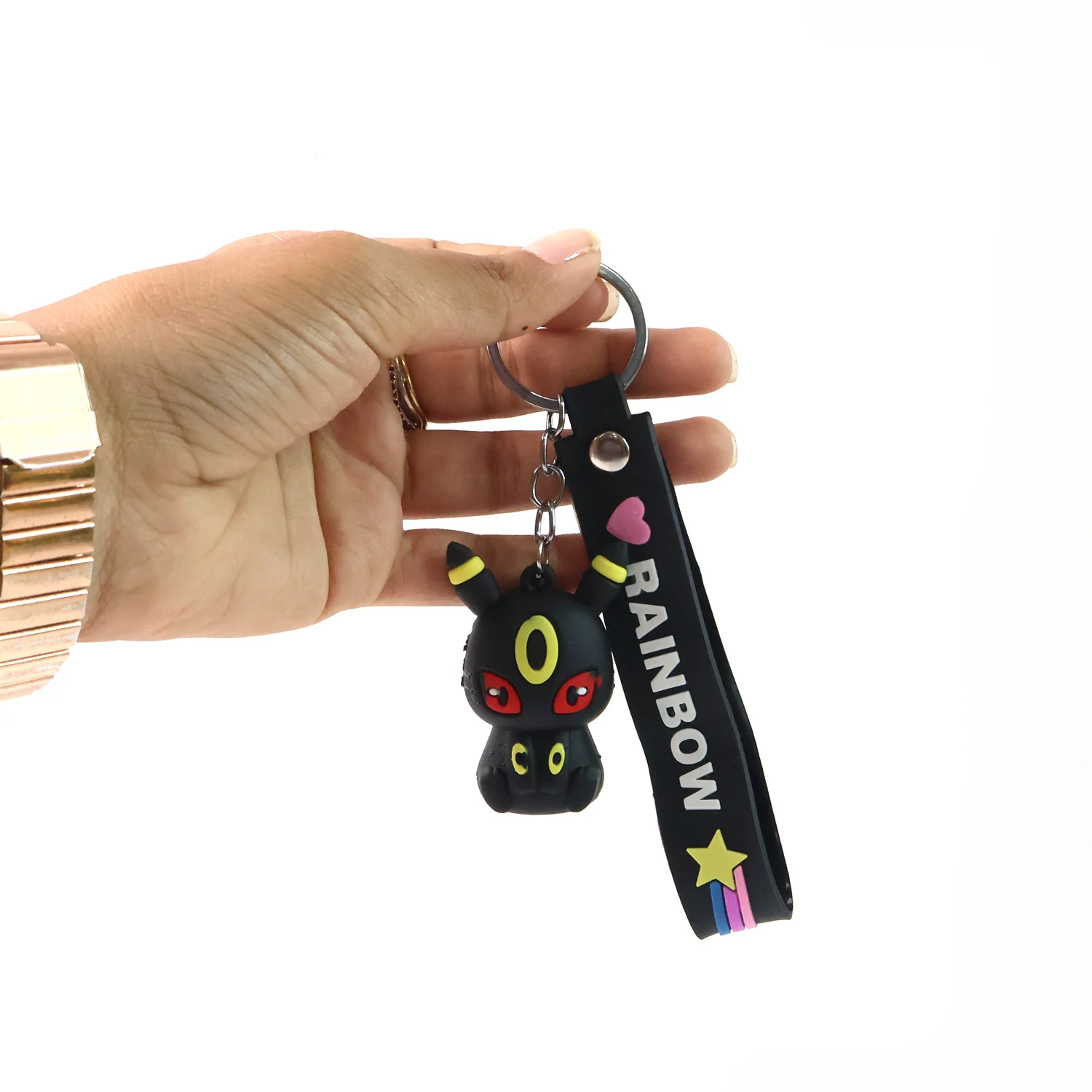 Cute Cartoon Silicone 3D Key Chain with Metal Hook & Strap (Pack of 1 / Mix Design) - Image 7