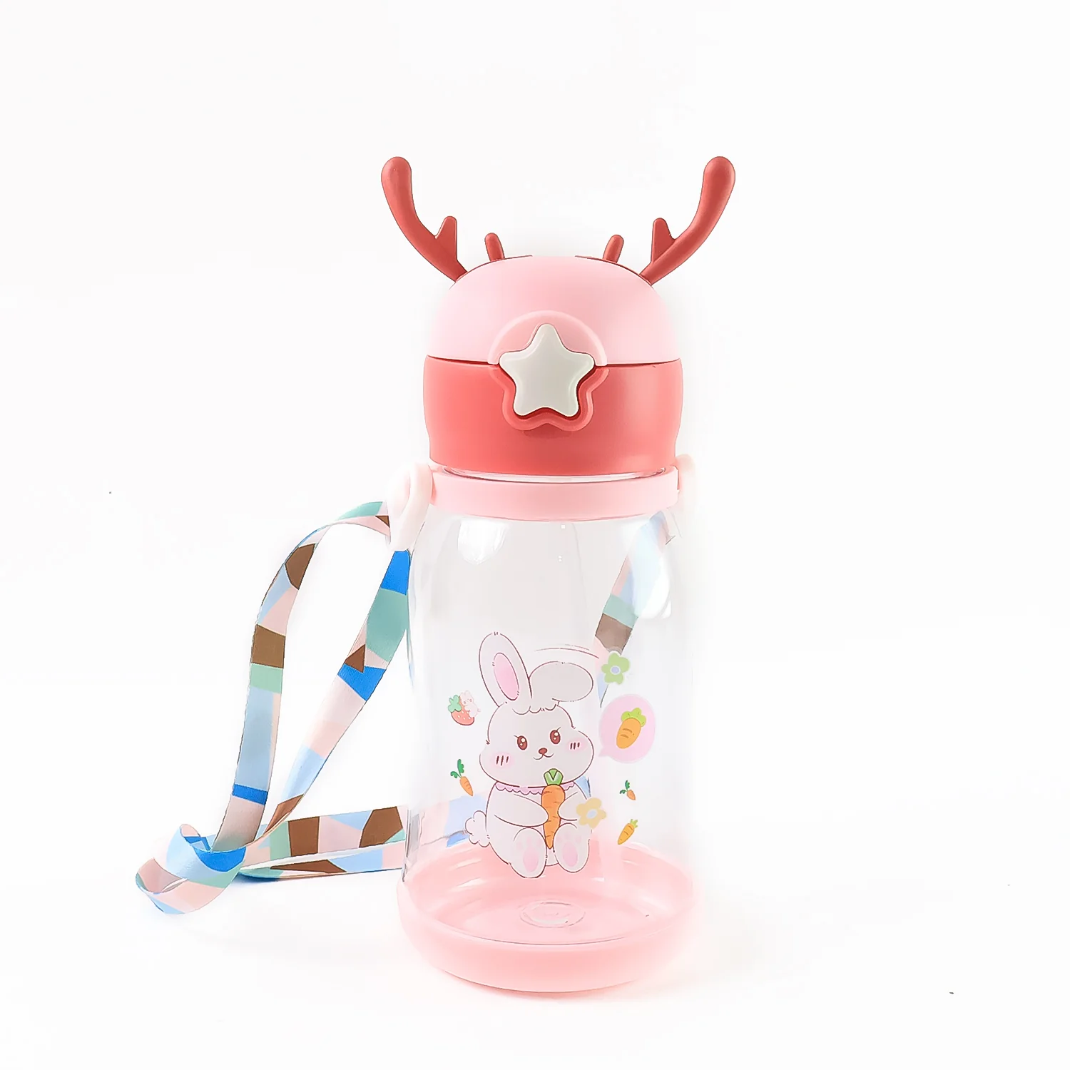 Cute Cartoon Water Bottle Approx 450ML (1 Pc) - Image 5