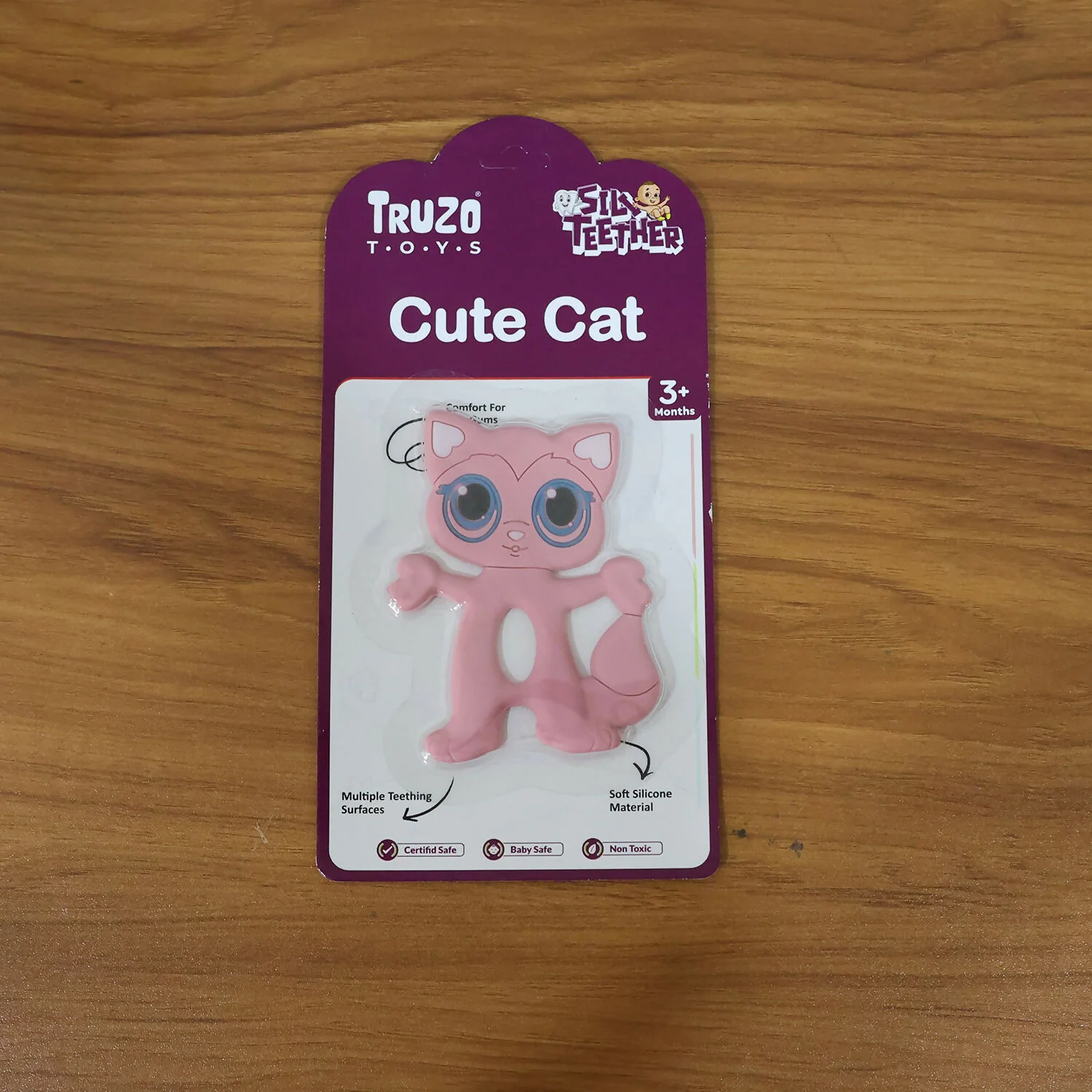 Cute Cat Baby Teether Toy for Soothing Gums with Soft Chewable Surface for Infants - Image 6