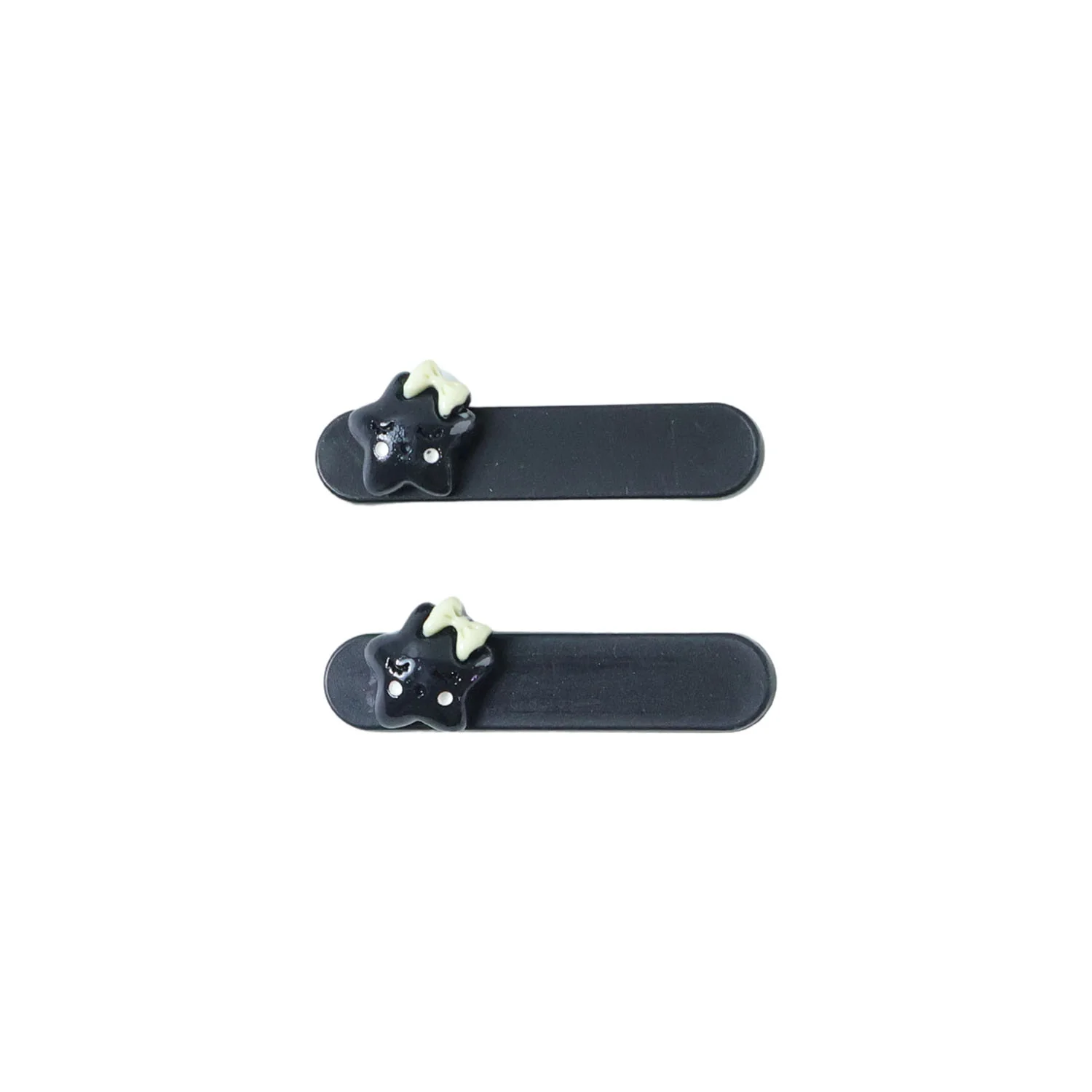 Cute Cat Design Premium Matte Finish Hair Clips (4 Pc) - Image 5