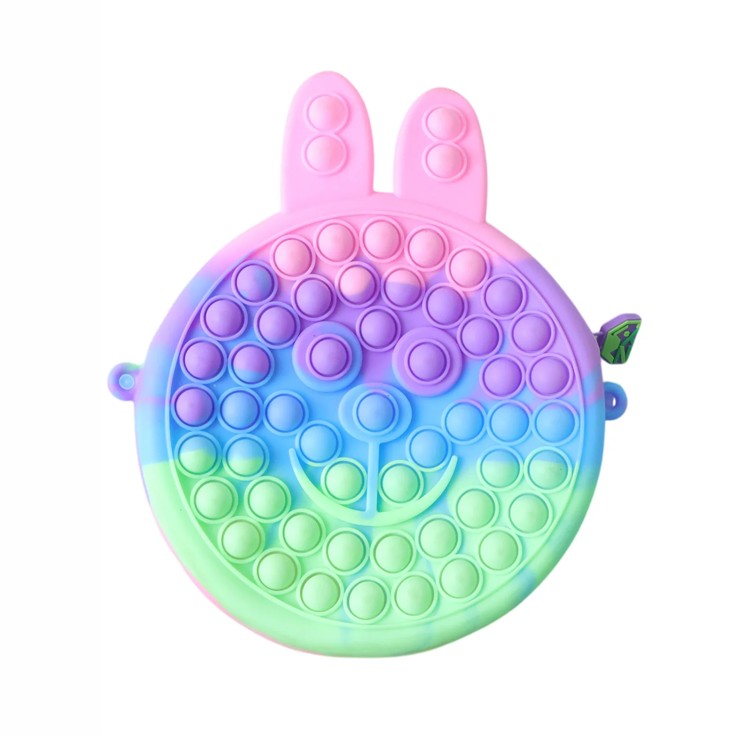 Cute Caterpillar Shape Pop It Silicone Pencil Pouch (1 Pc) - Image 5