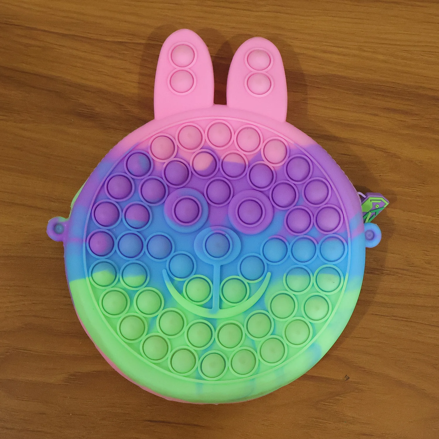 Cute Caterpillar Shape Pop It Silicone Pencil Pouch (1 Pc) - Image 9