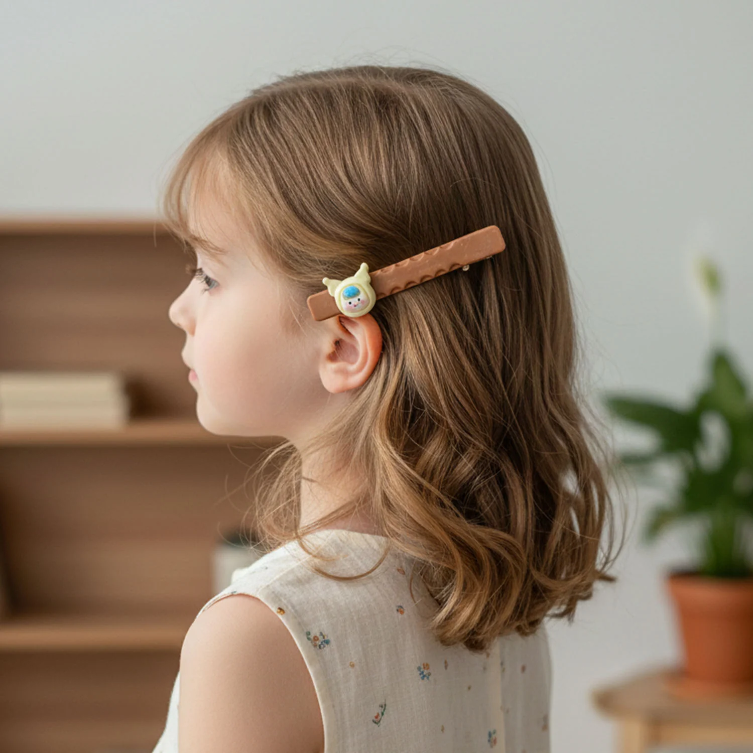Cute Character Decorative Hair Clip Set (4 Pc) - Image 4