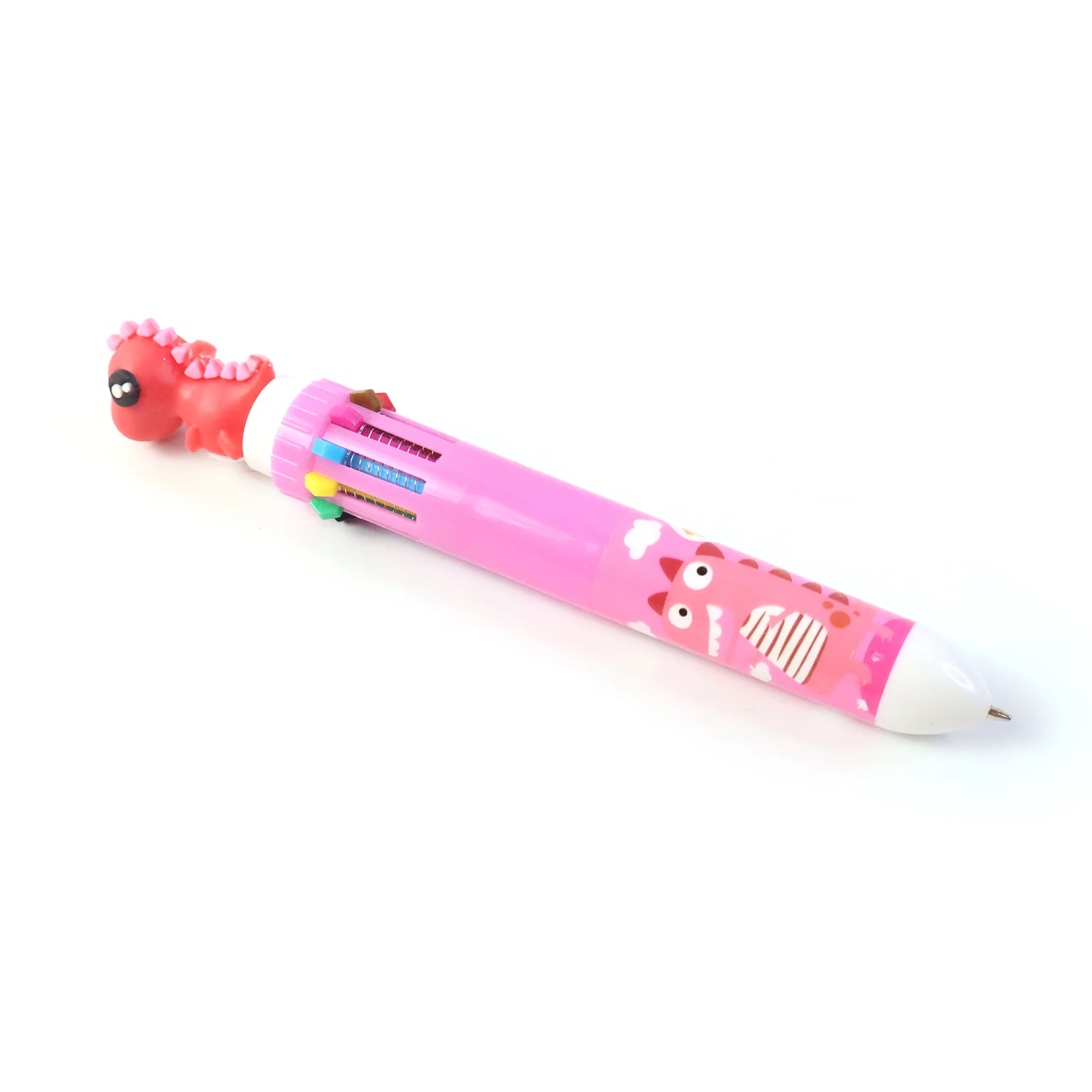 Cute Character Design 10-in-1 Multicolor Ball Pen (1 Pc) - Image 5