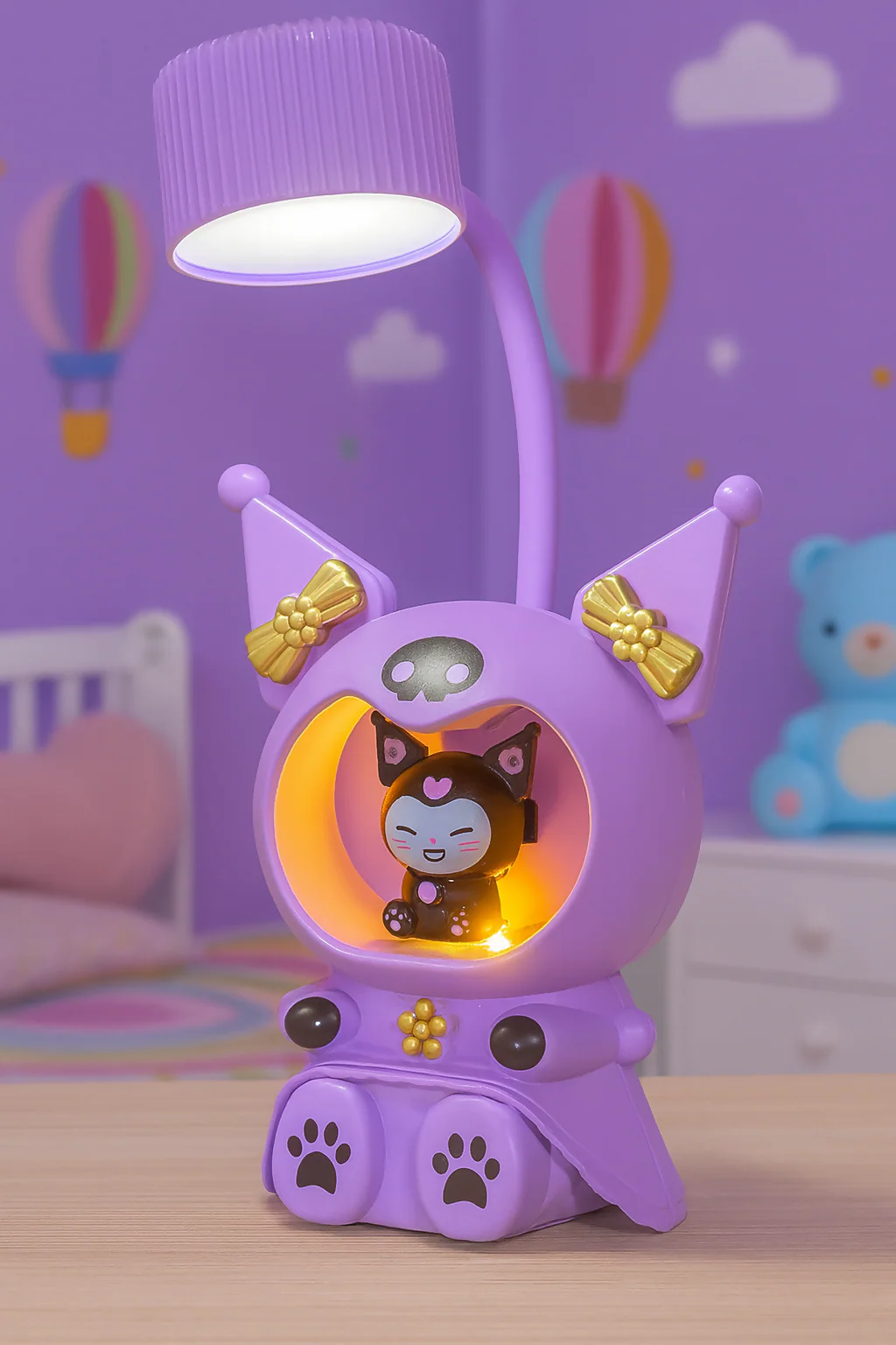 Cute Character LED Table Lamp with Night Light & USB Charging - Image 2