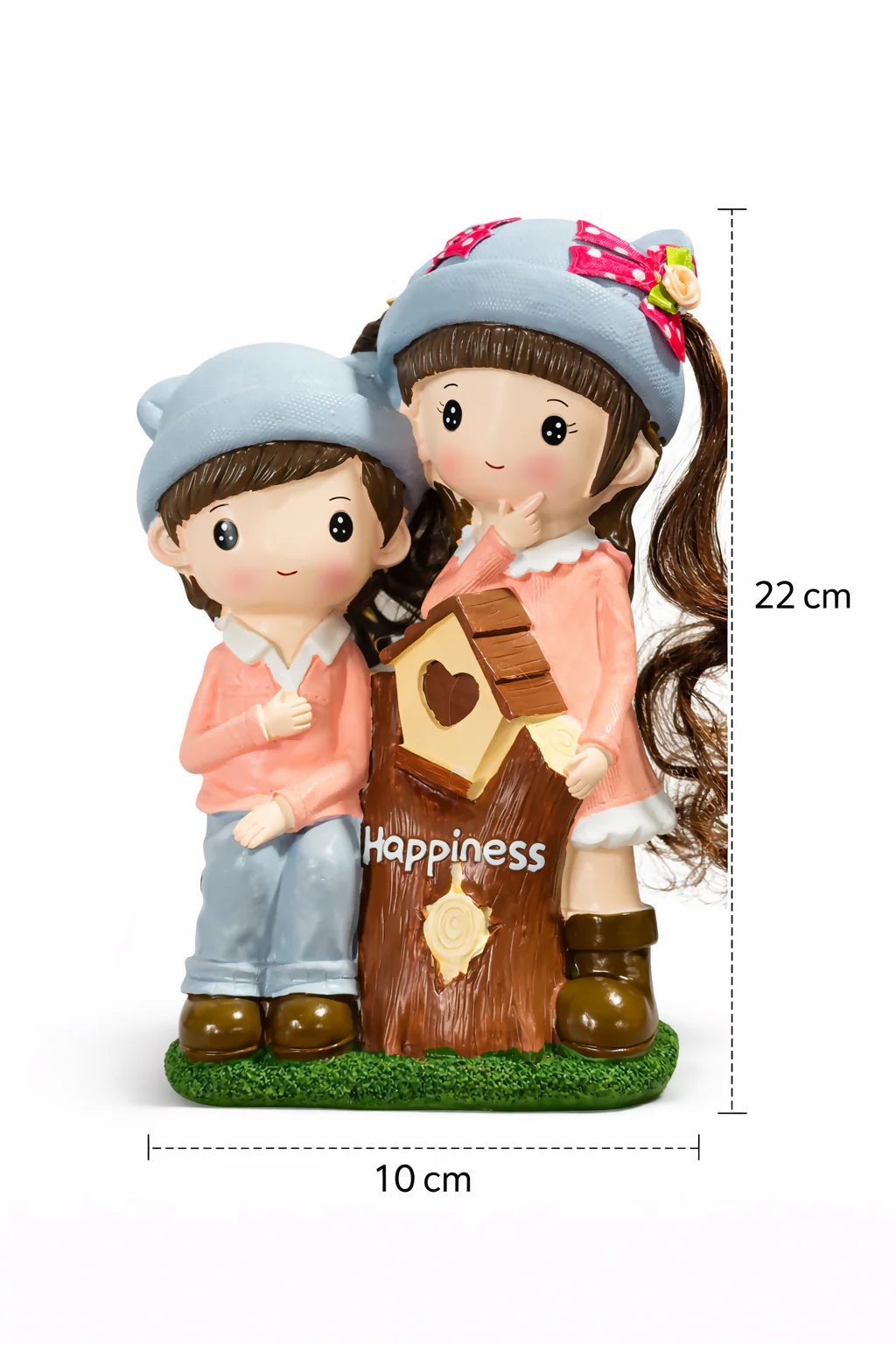 Cute Couple Piggy Bank Statue with Coin Slot | Decorative Savings Bank for Kids & Gifts - Image 5