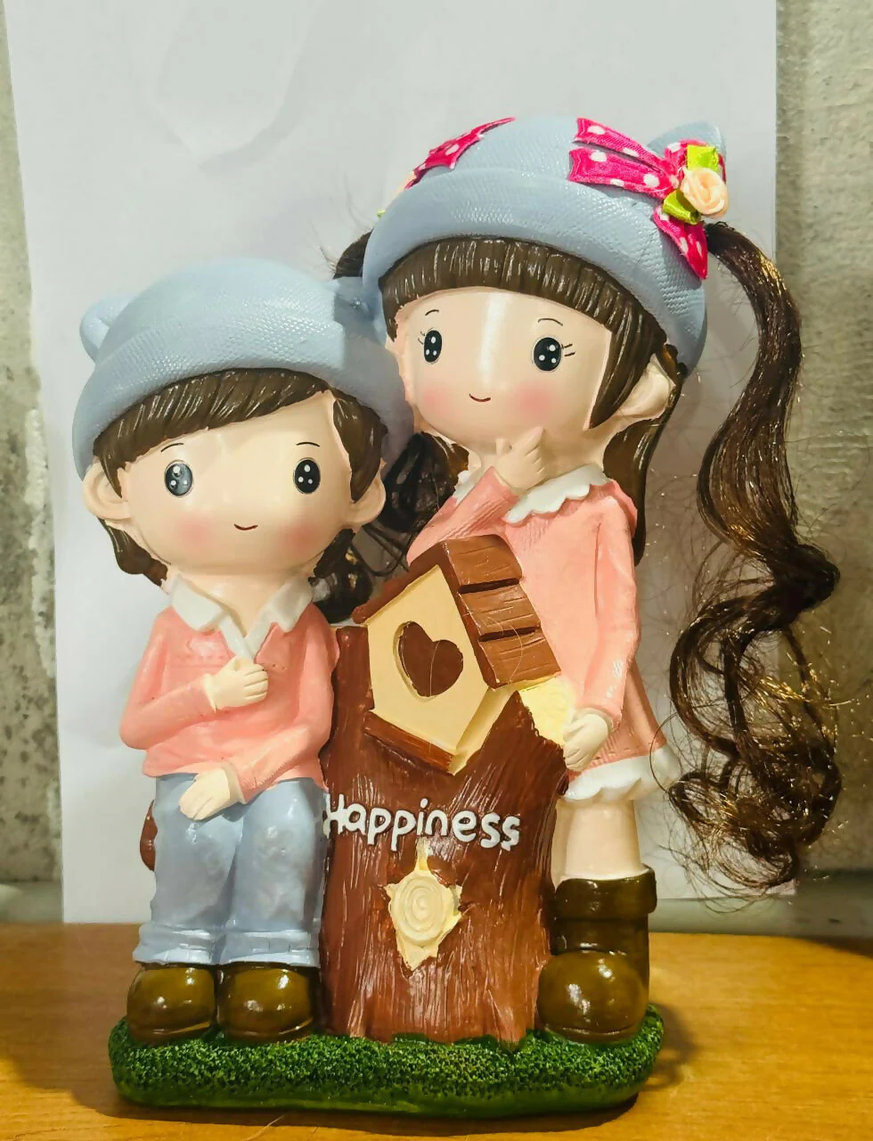Cute Couple Piggy Bank Statue with Coin Slot | Decorative Savings Bank for Kids & Gifts - Image 6