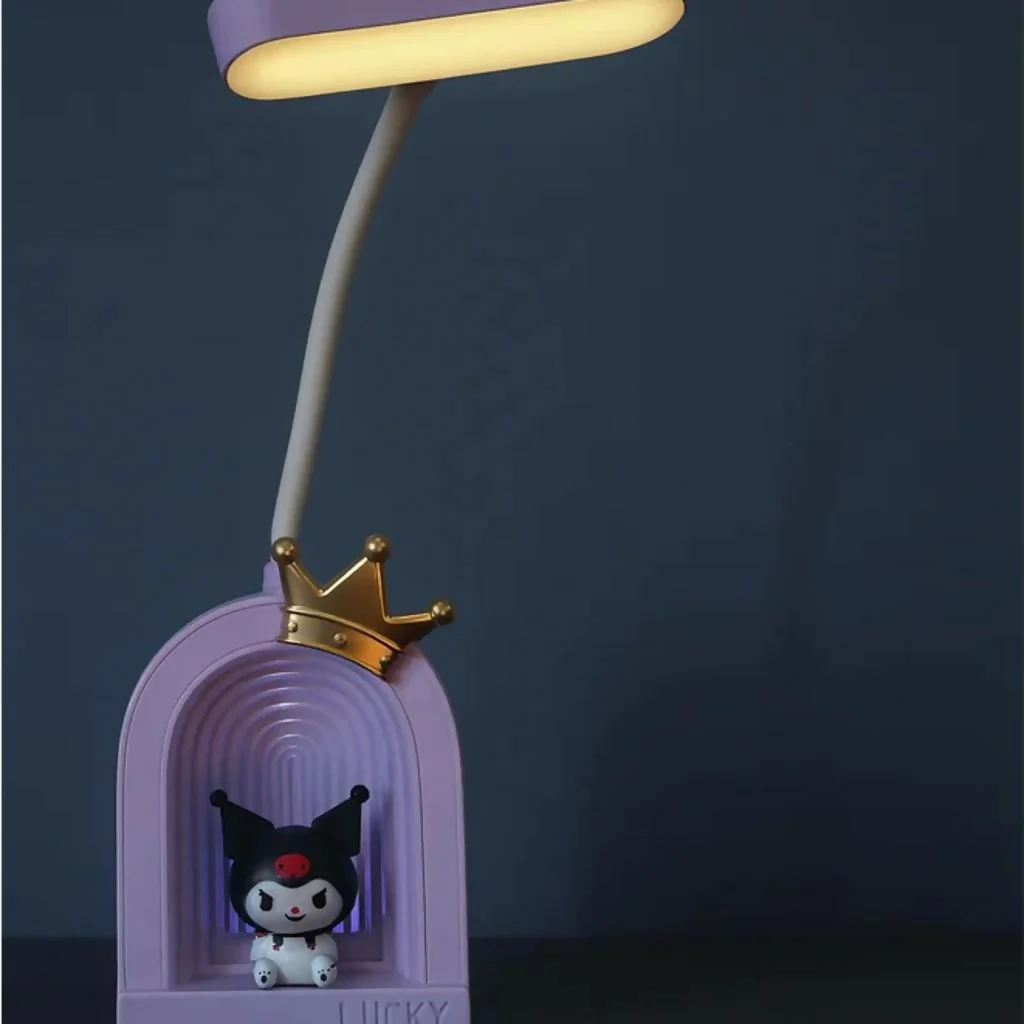 Cute Crown LED Desk Lamp with Soft Light & Flexible Neck - Image 2
