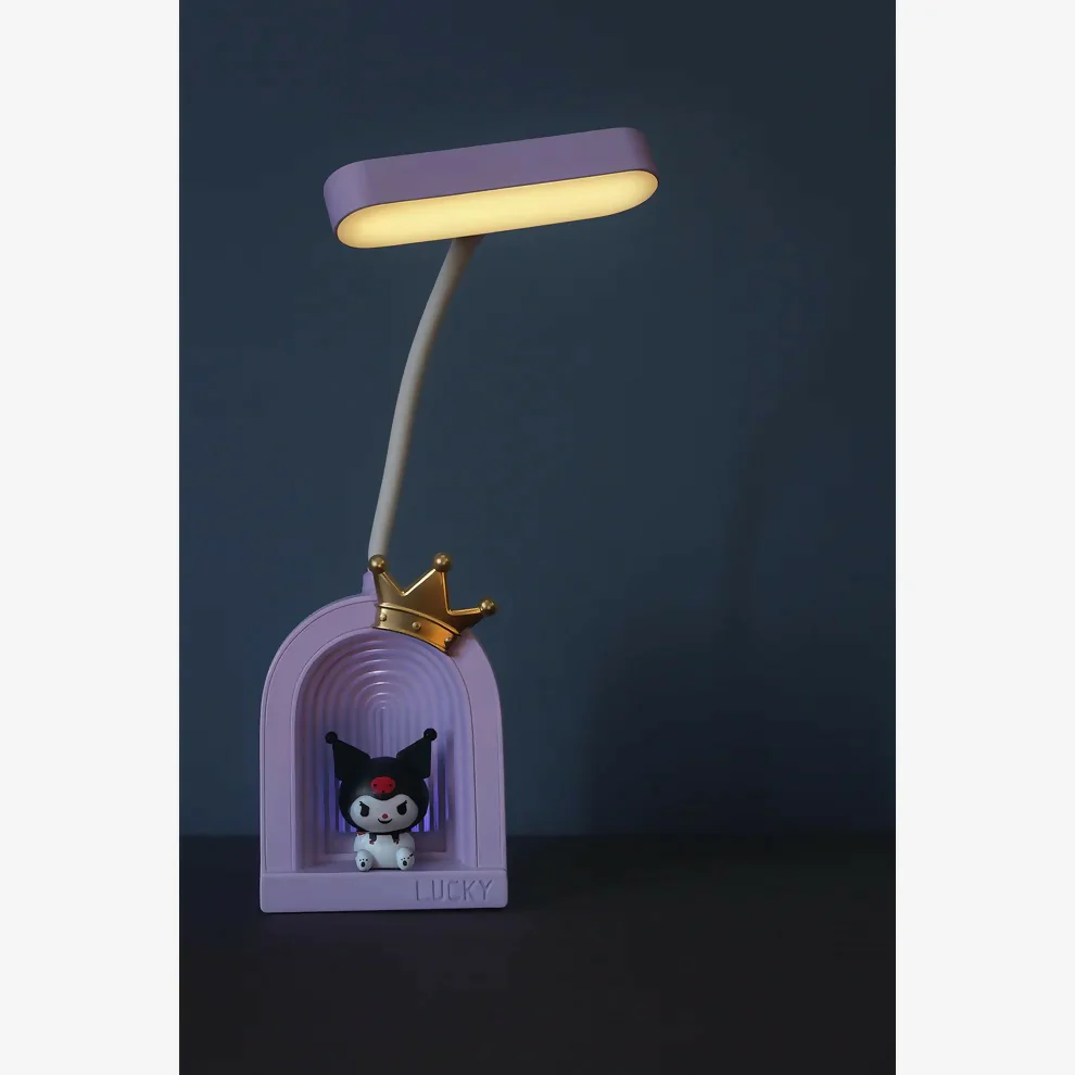 Cute Crown LED Desk Lamp with Soft Light & Flexible Neck - Image 4