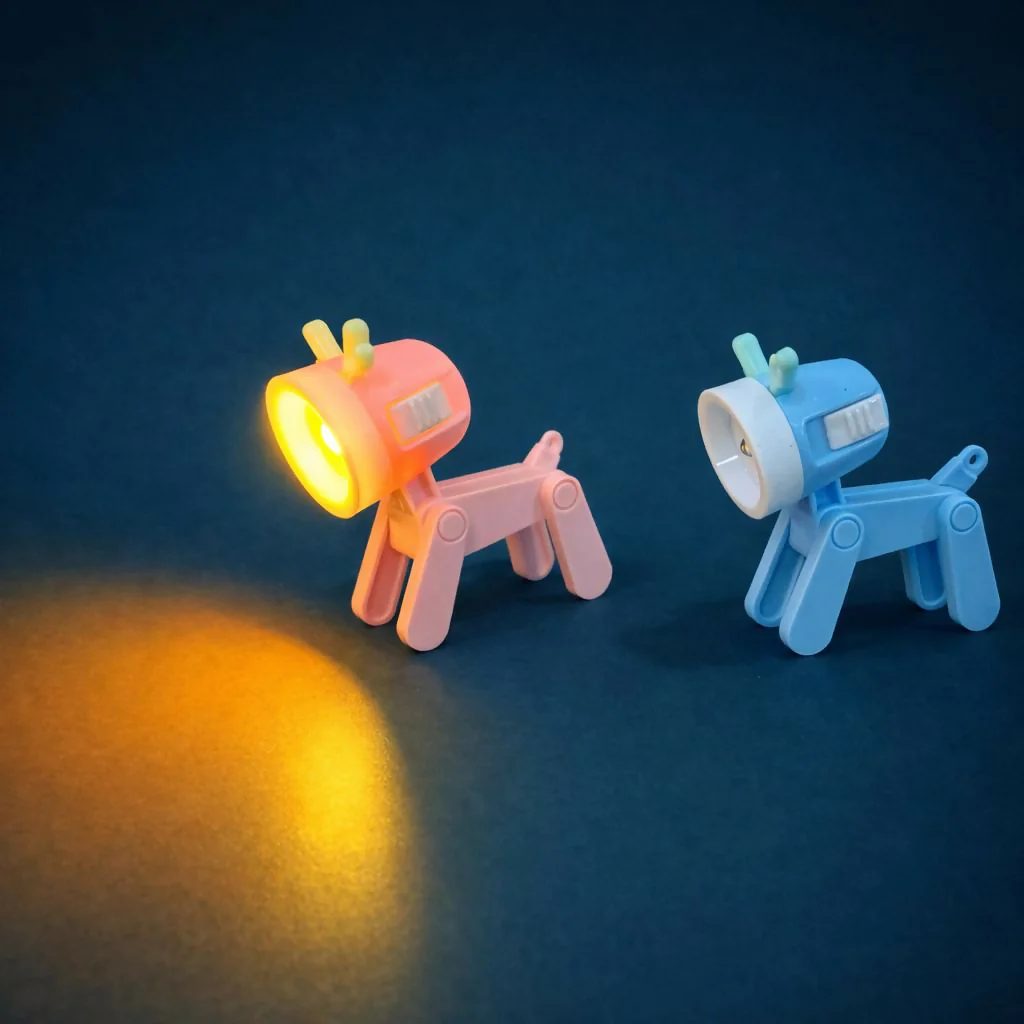Cute Dog LED Mini Flashlight Toy for Kids Portable Torch Light(Color may vary) - Image 7