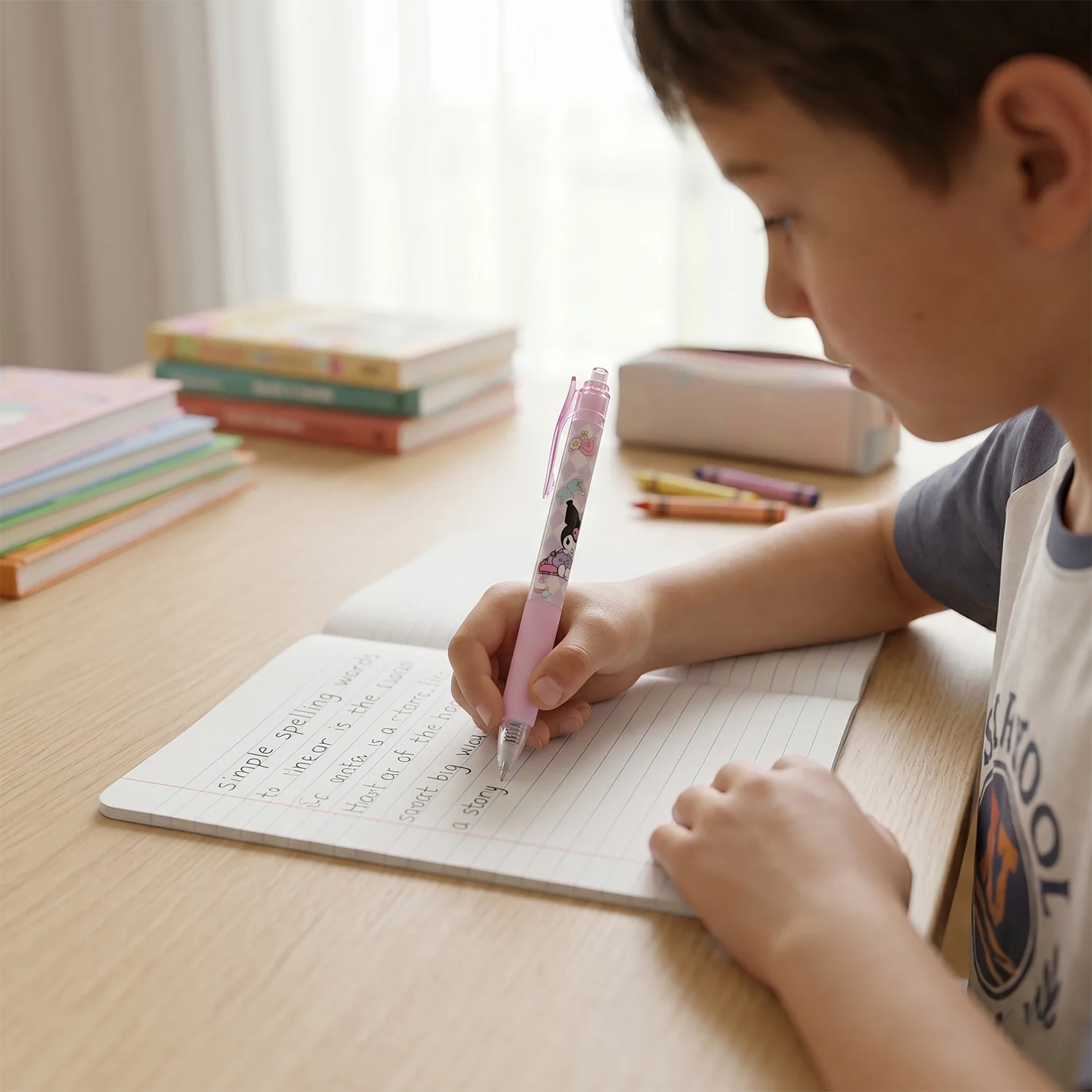 Cute Erasable Pen with Mix Colors, 1 Pc, Perfect for Kids - Image 4