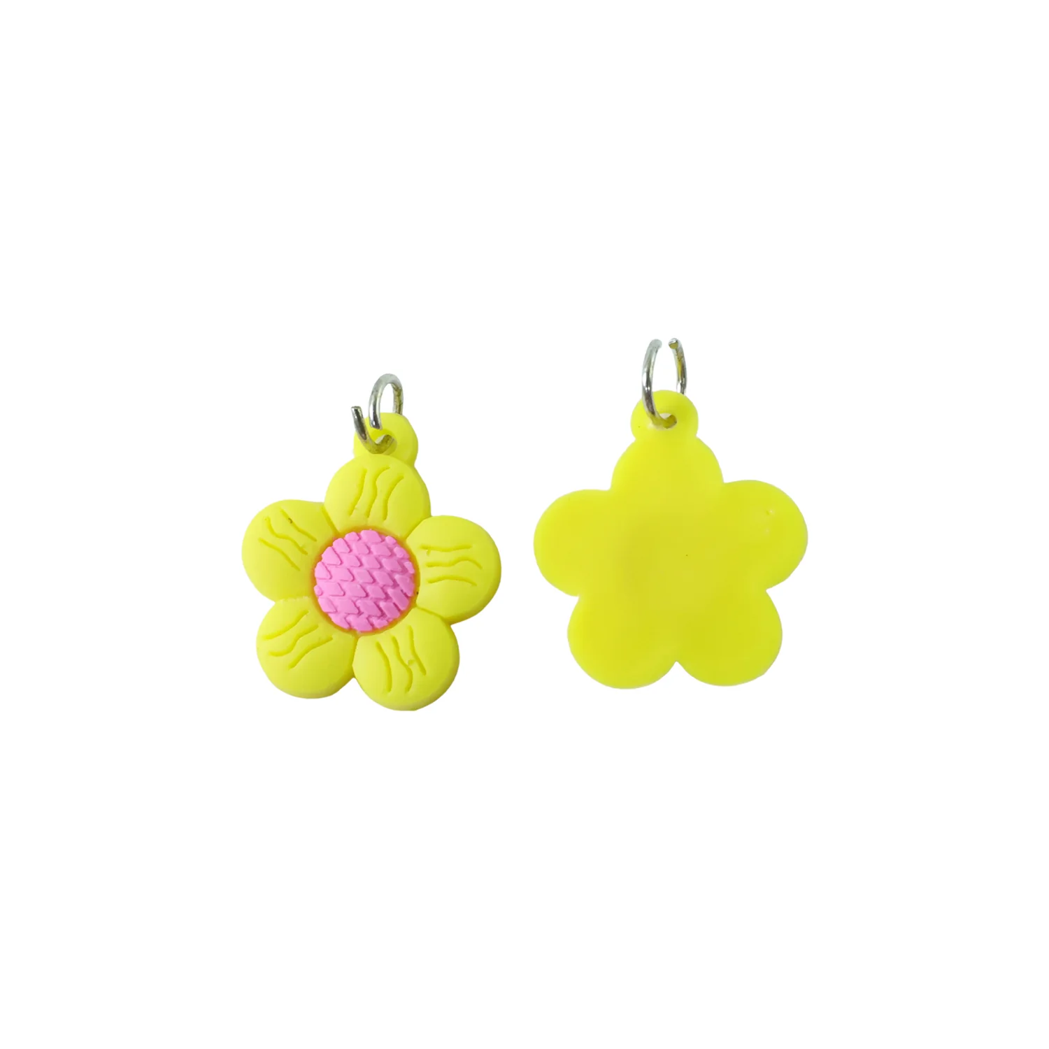 Cute Flower Shape Bag Charm Keychain Set (10 Pc Set) - Image 5