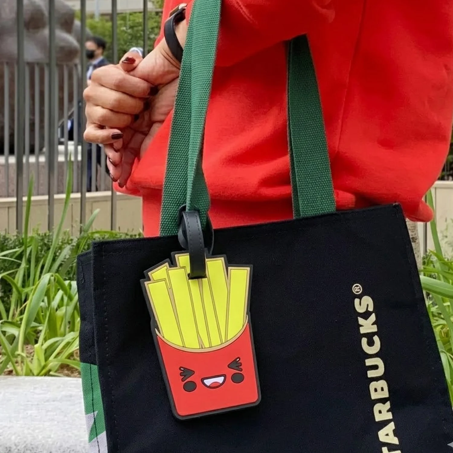Cute French Fries Design Travel Identification Luggage Bag Tag - Image 3