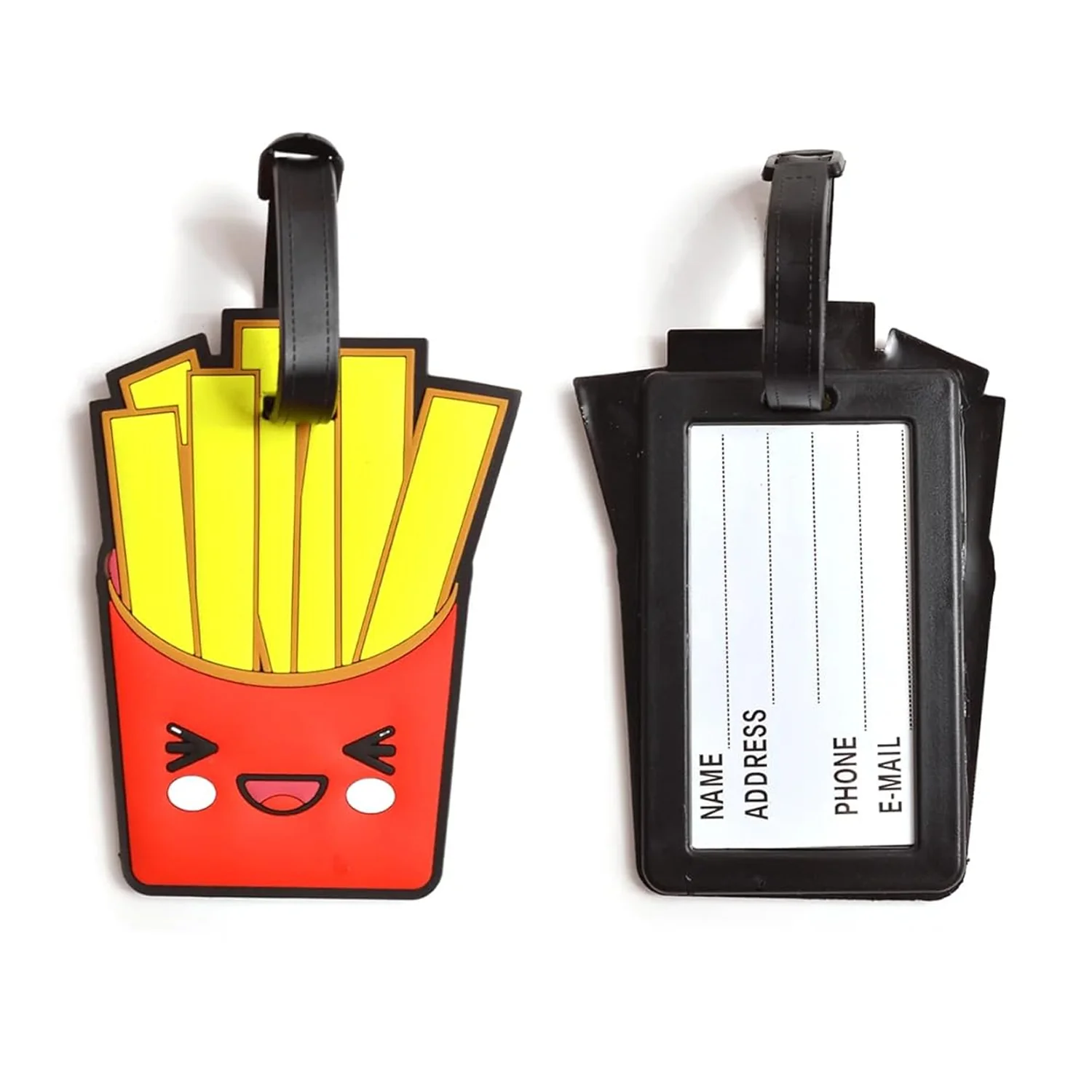 Cute French Fries Design Travel Identification Luggage Bag Tag - Image 5