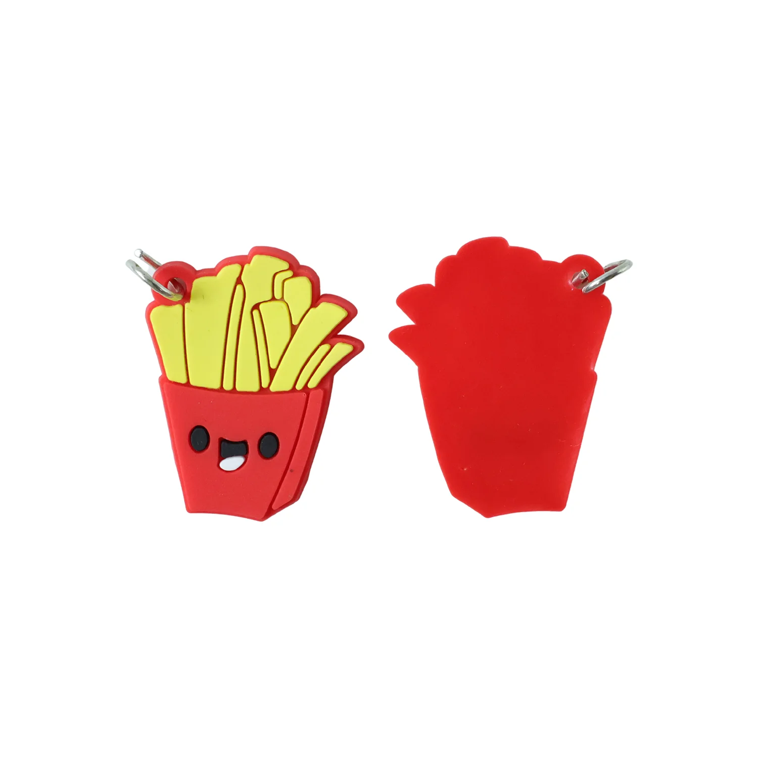 Cute French Fries Shap Bag Charm Keychain Set (10 Pc) - Image 4