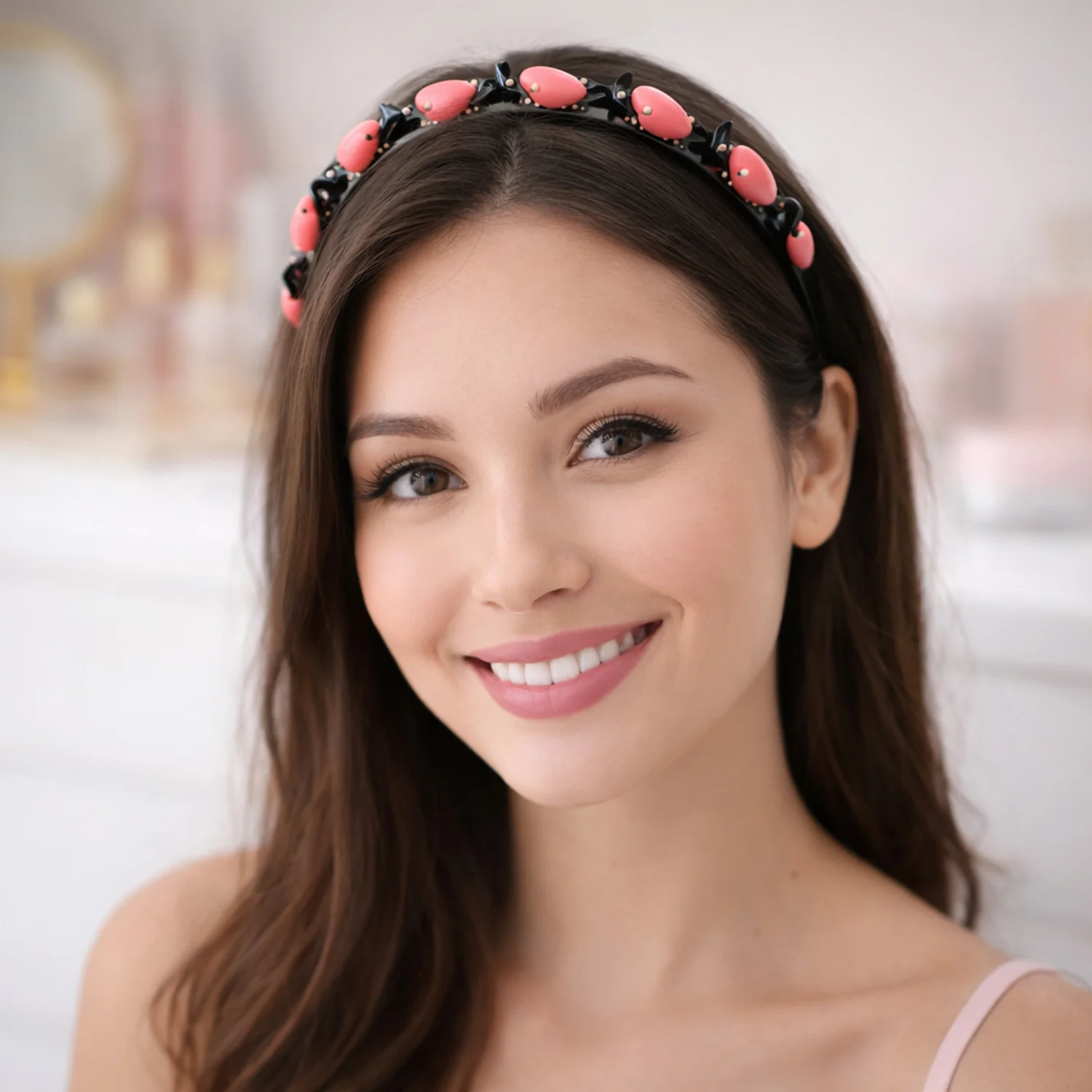 Cute Heart Design Decorative Hairband for Women & Girls (1 Pc) - Image 3