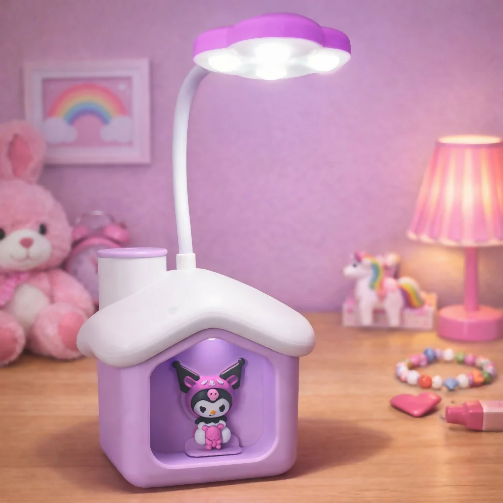 Cute House Desk Lamp with Piggy Bank Coin Saving Light - Image 2