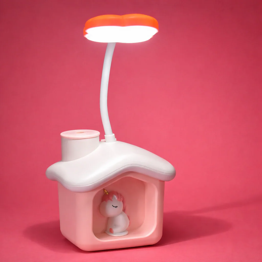 Cute LED Desk Lamp with Storage Box, Kids Study Night Light for Bedroom (PIGGY BANK LAMP) - Image 2