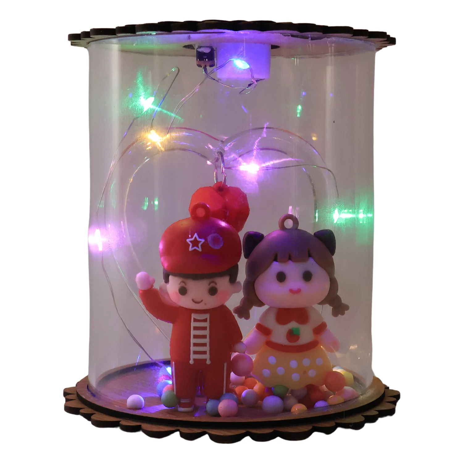 Cute LED Light Figurine Snow Globe (1 Pc) - Image 5