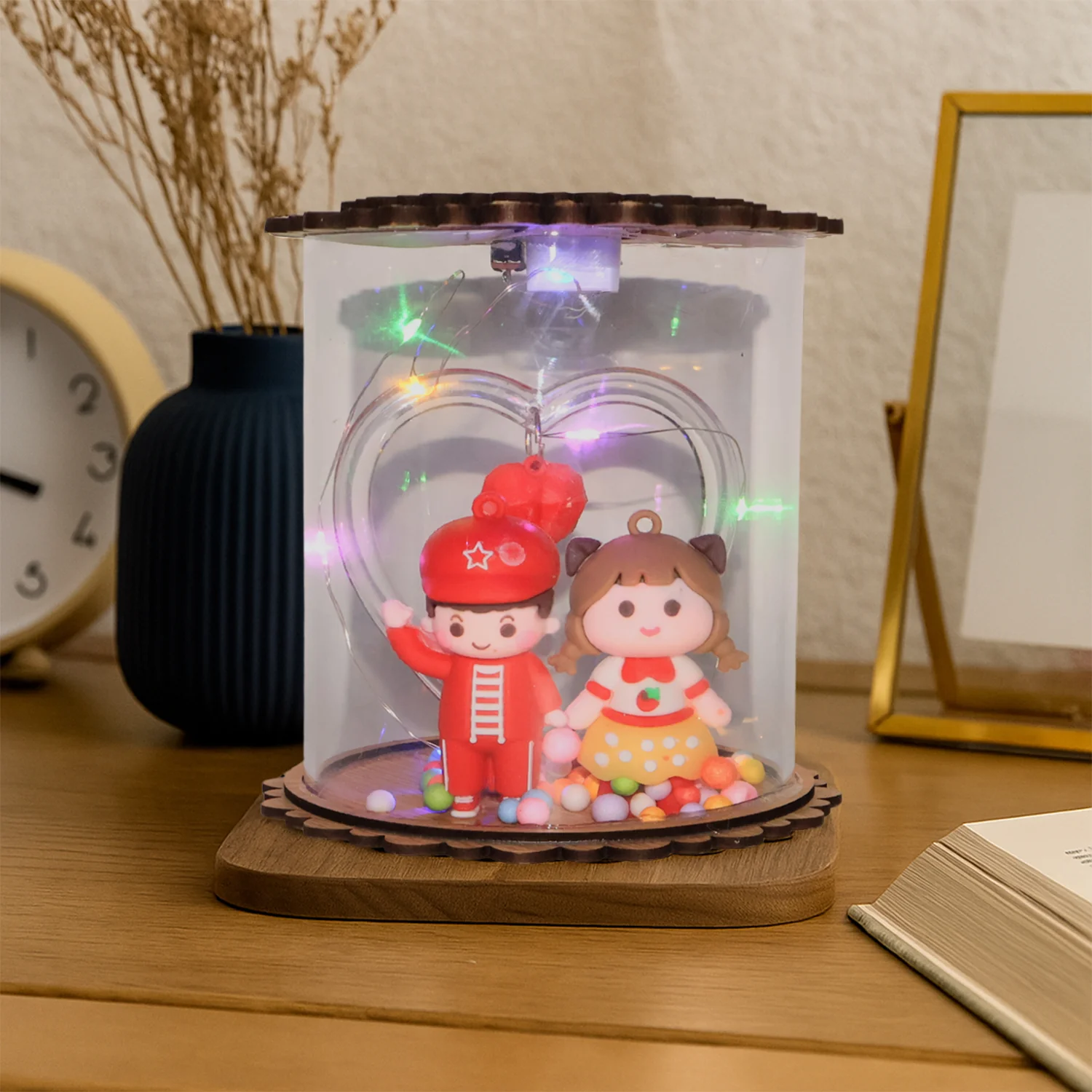Cute LED Light Figurine Snow Globe (1 Pc) - Image 6