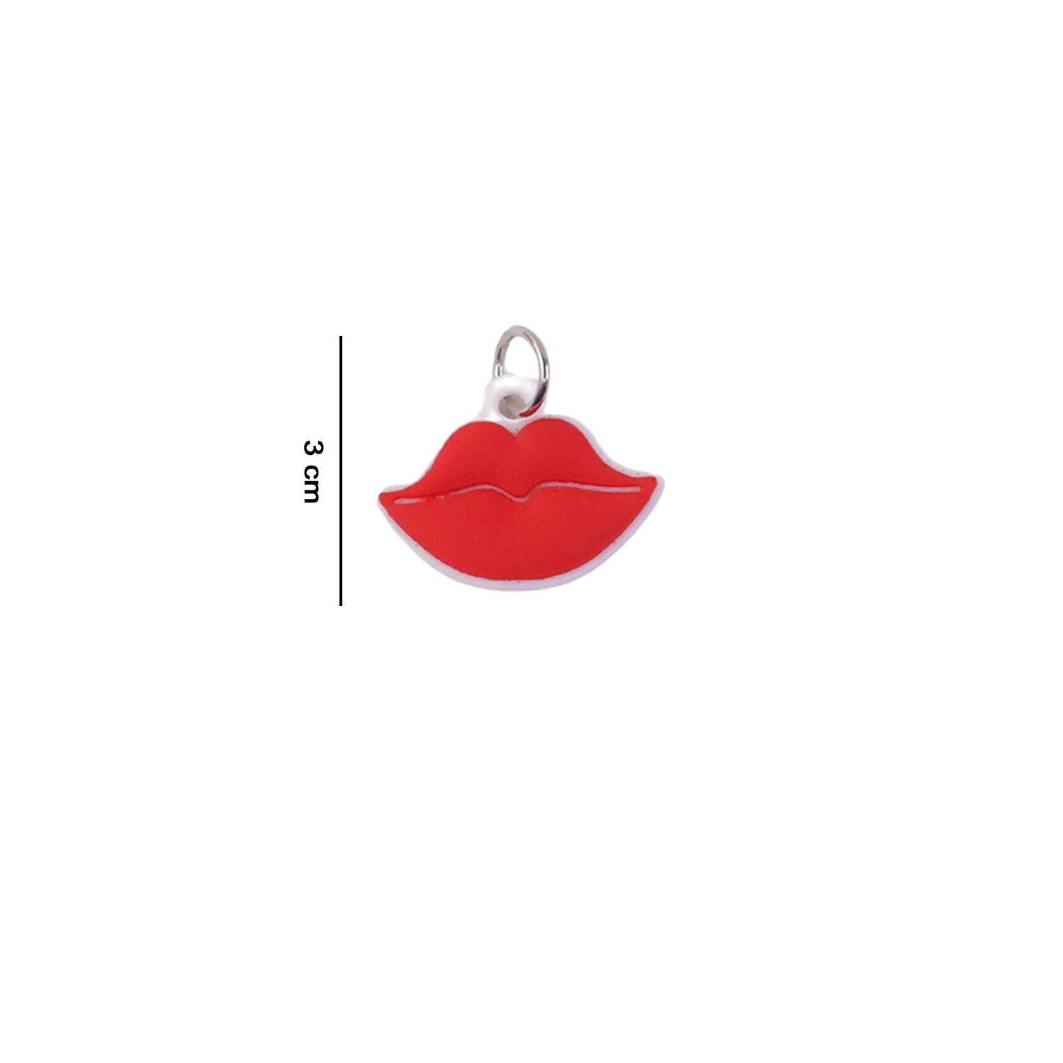 Cute Lips Shape Bag Charm Keychain Set (10 Pc) - Image 6