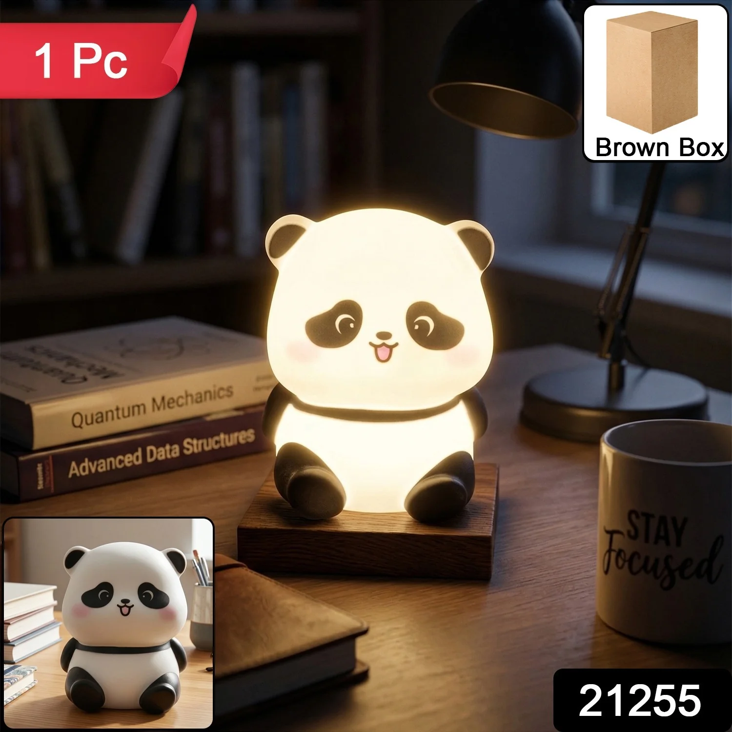 Cute Mini Panda Night Light Lamp (1 Pc) - Image 2