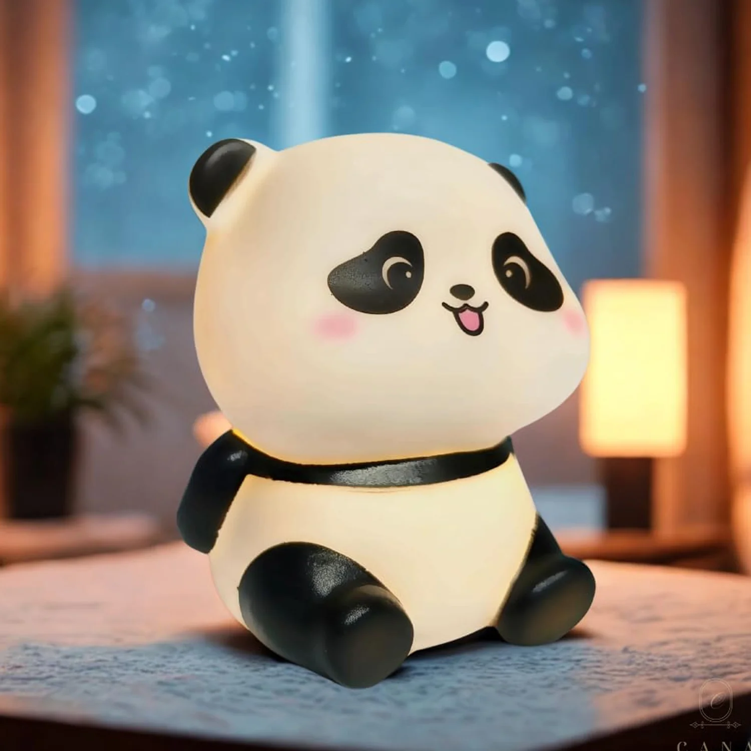 Cute Mini Panda Night Light Lamp (1 Pc) - Image 3