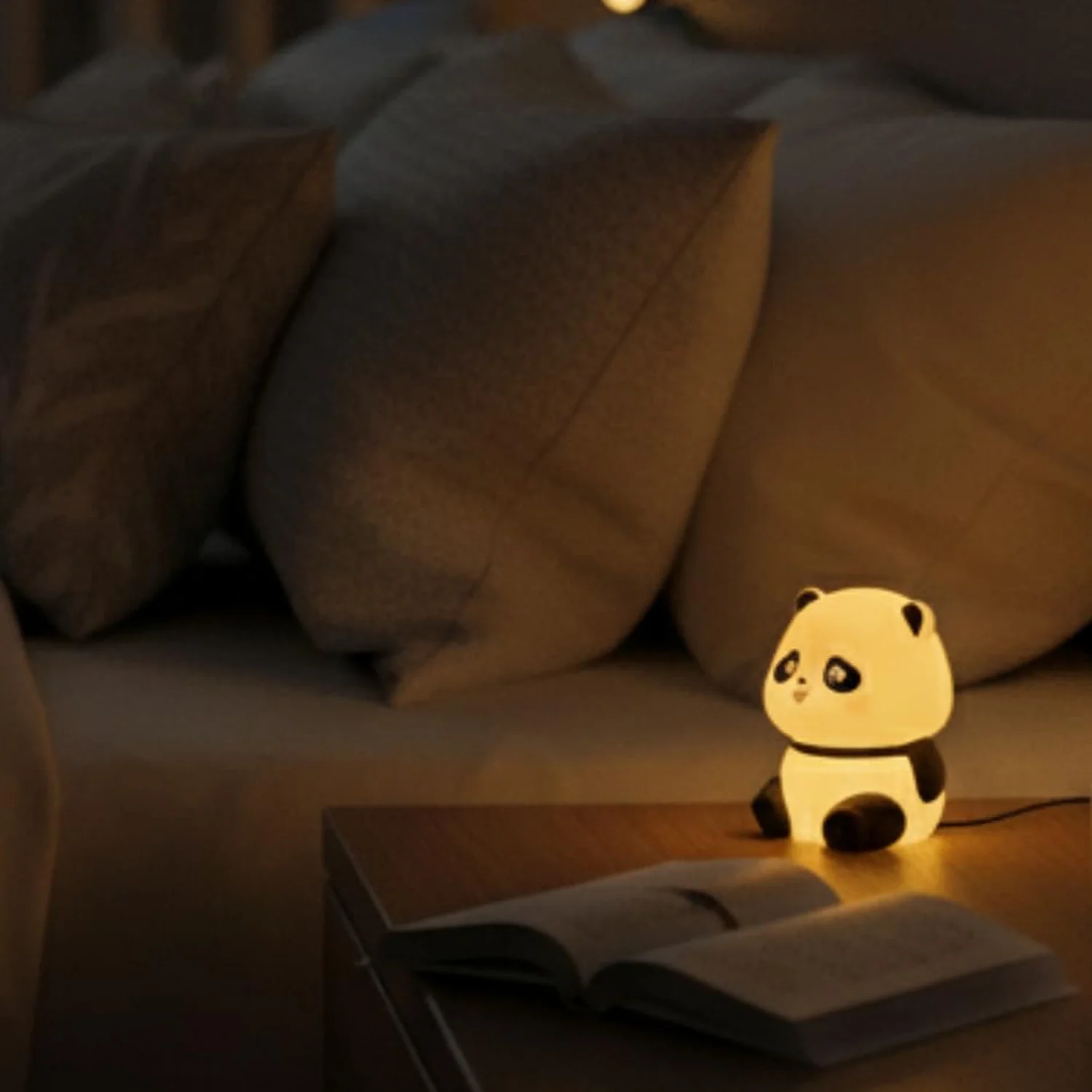 Cute Mini Panda Night Light Lamp (1 Pc) - Image 7