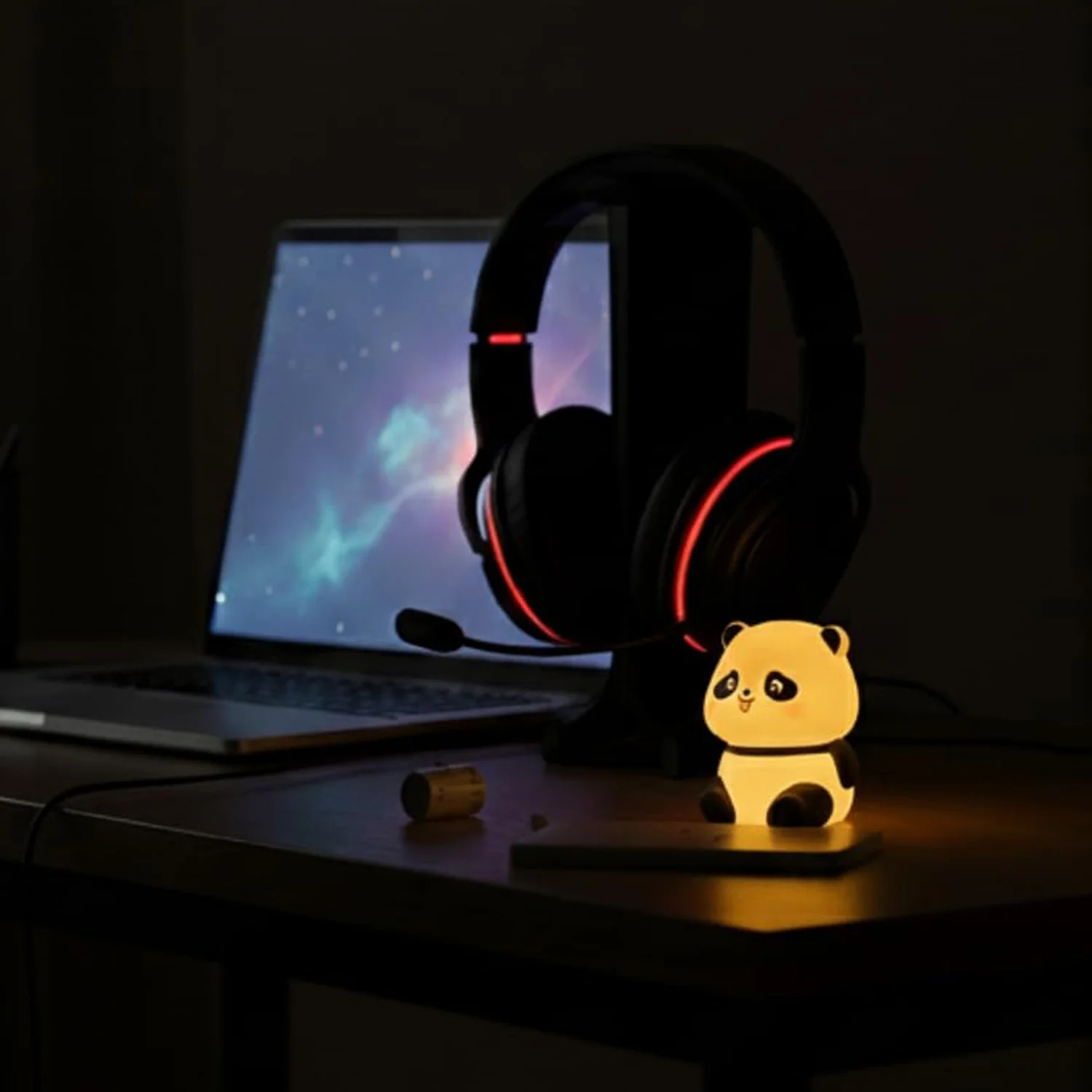 Cute Mini Panda Night Light Lamp (1 Pc) - Image 8